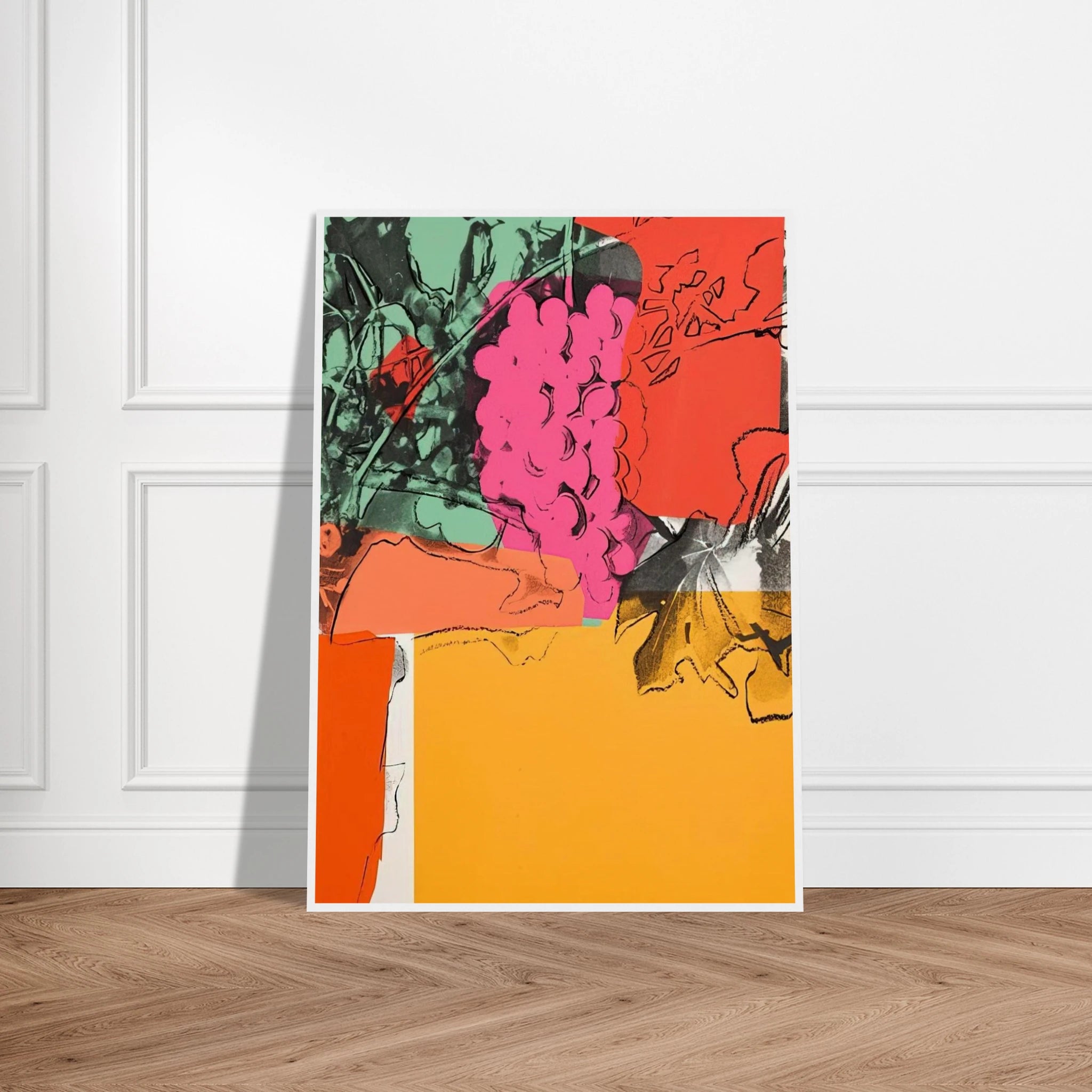 Grapes #1 Framed Poster | Andy Warhol Framed Prints Wall Art | Andy Warhol Prints