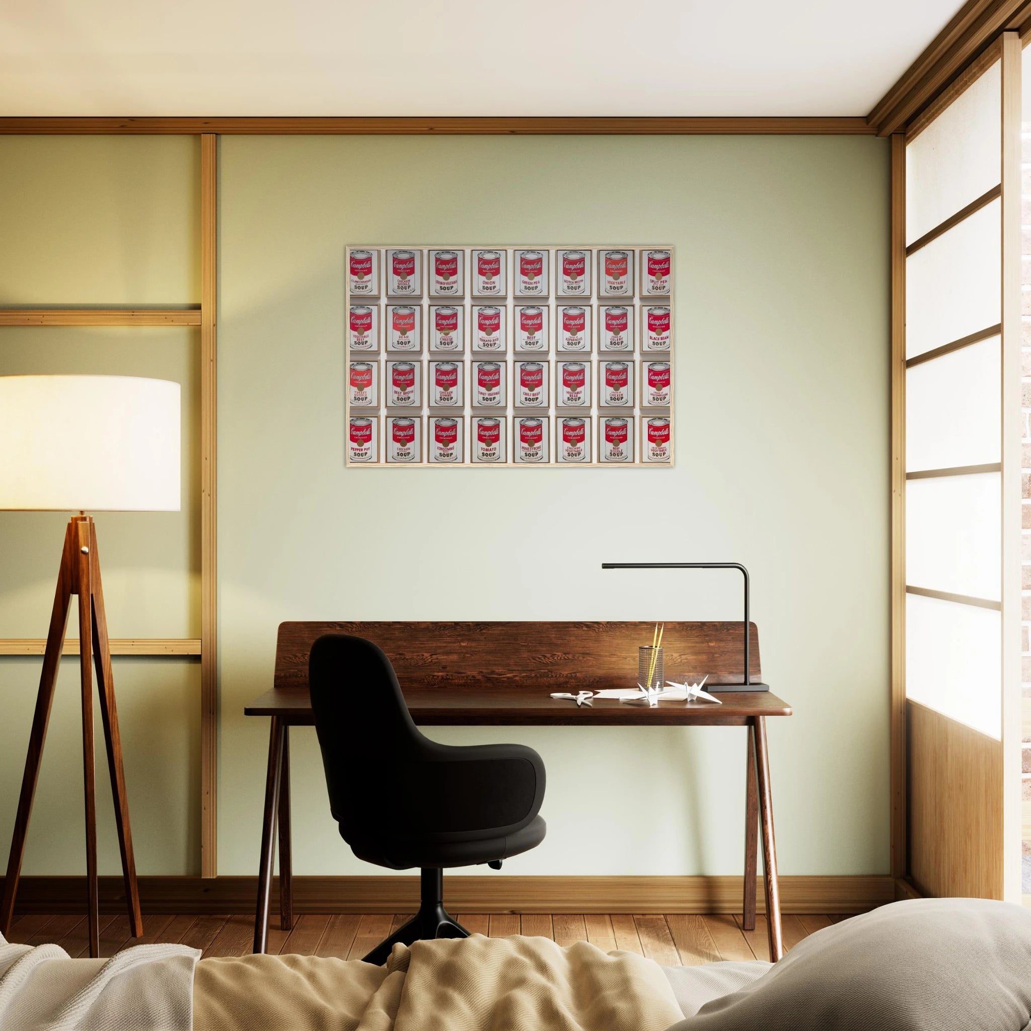 Campbell's Soup Cans Framed Poster | Andy Warhol Framed Prints Wall Art | Andy Warhol Prints