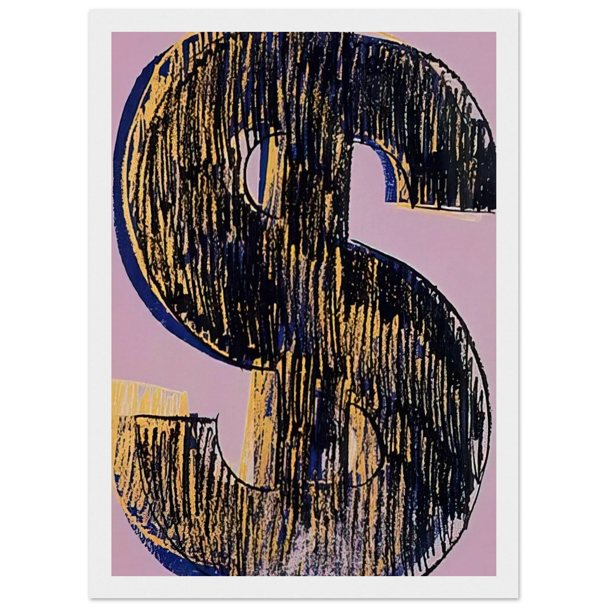 Dollar Sign Framed Poster | Andy Warhol Framed Prints Wall Art | Andy Warhol Prints