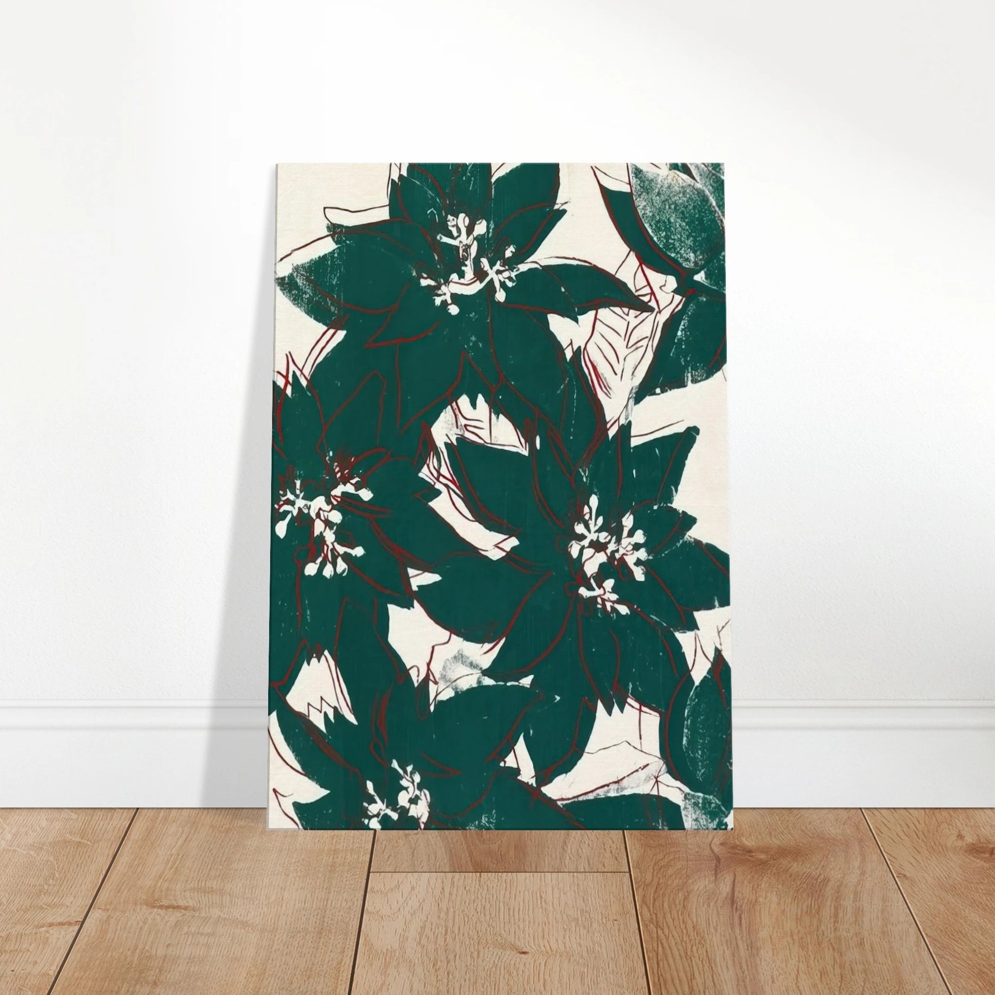 Poinsetta Canvas | Andy Warhol Canvas | Andy Warhol Prints