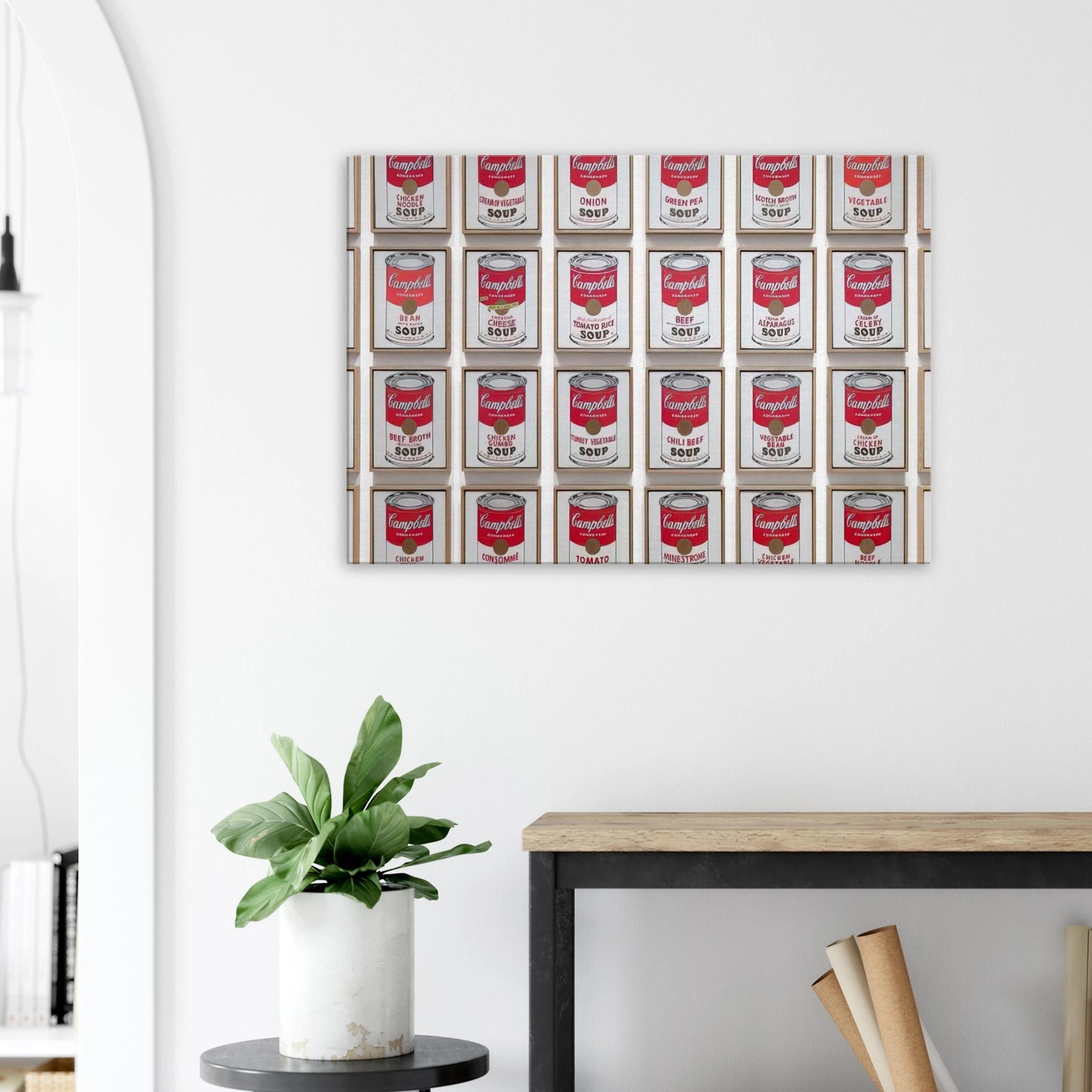 Campbell's Soup Cans Canvas | Andy Warhol Canvas | Andy Warhol Prints