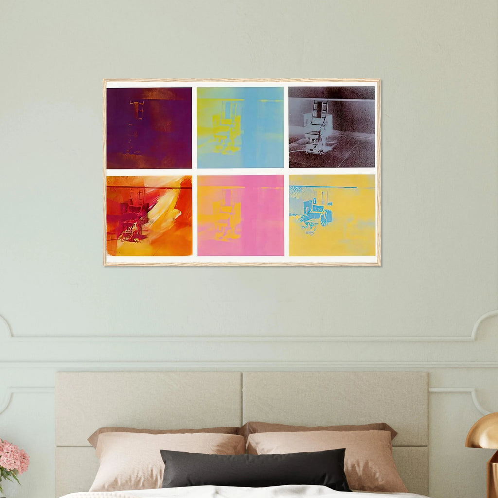 Electric Chair Framed Poster | Andy Warhol Framed Prints Wall Art | Andy Warhol Prints