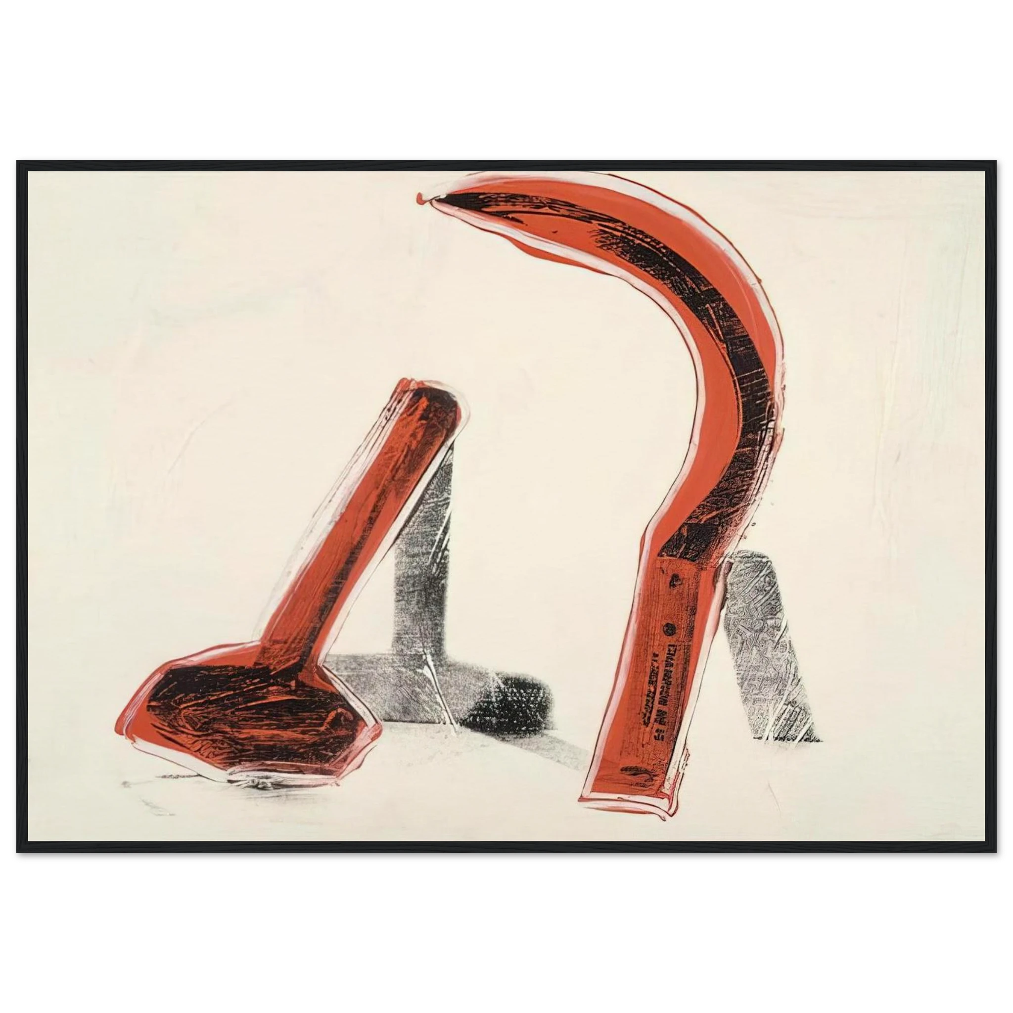 Hammer and Sickle Framed Poster | Andy Warhol Framed Prints Wall Art | Andy Warhol Prints