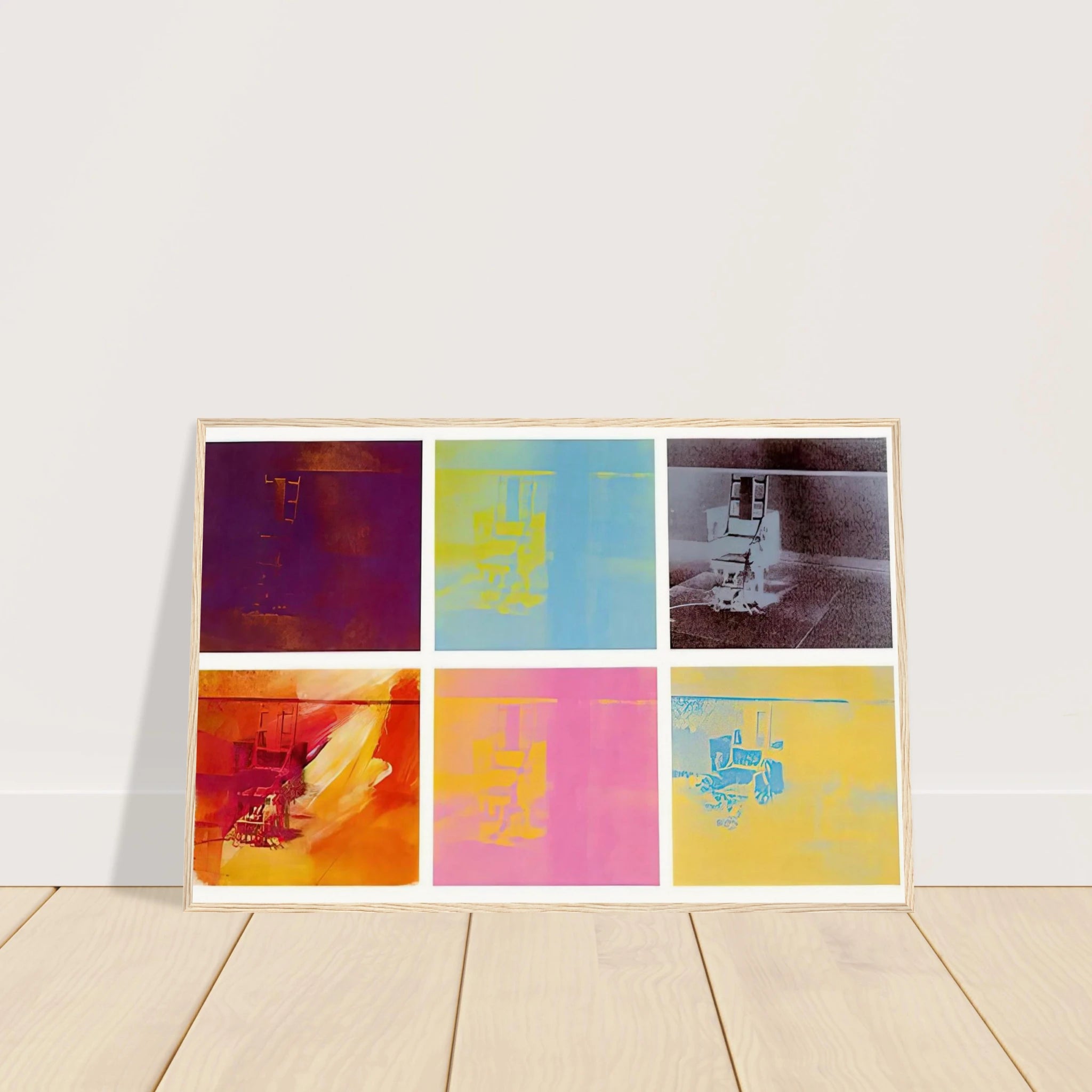 Electric Chair Framed Poster | Andy Warhol Framed Prints Wall Art | Andy Warhol Prints