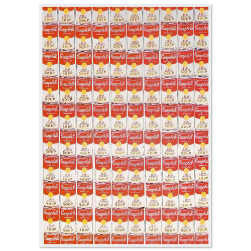 100 Cans Framed Poster | Andy Warhol Framed Prints Wall Art | Andy Warhol Prints