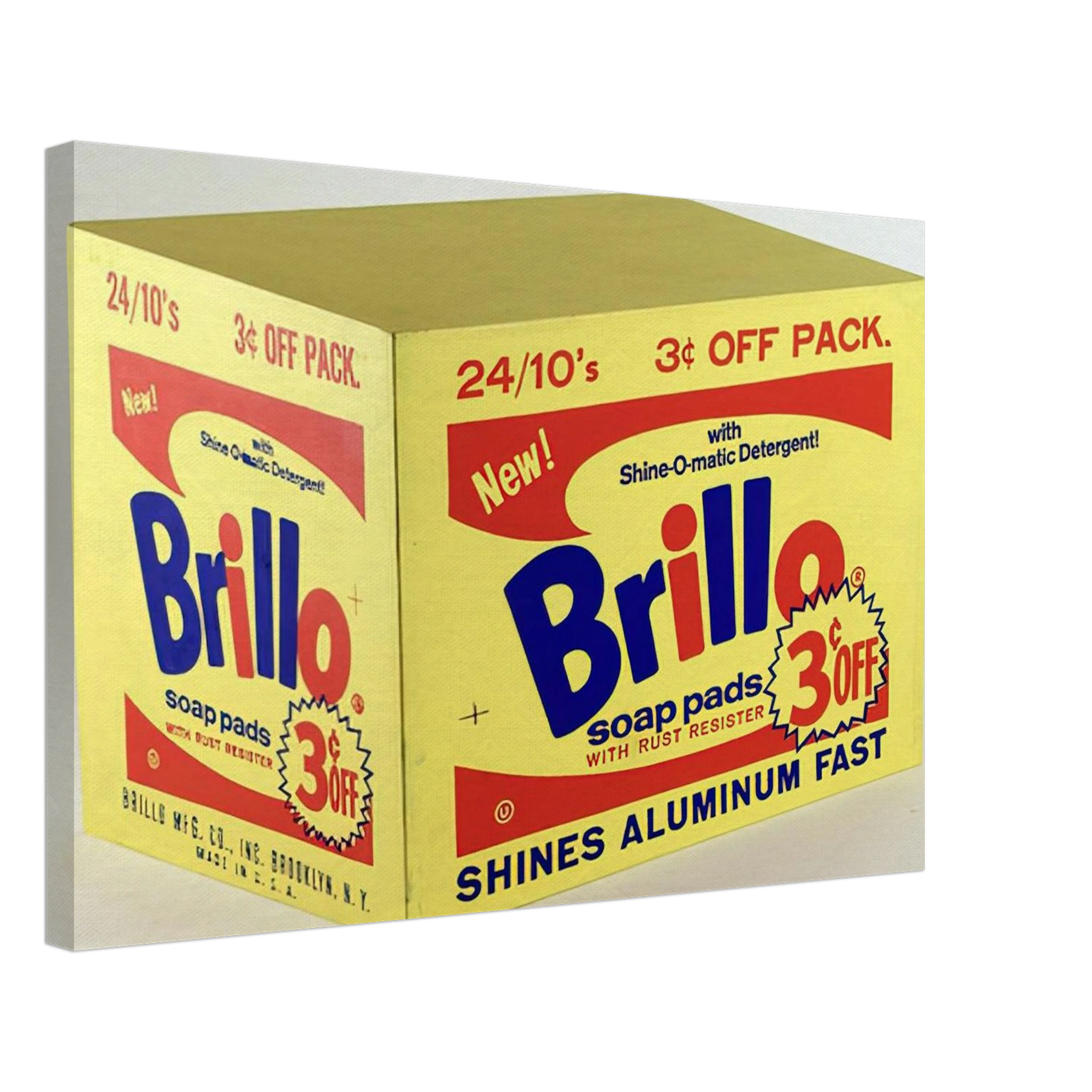 Brillo Box  3c Off  Canvas | Andy Warhol Canvas | Andy Warhol Prints