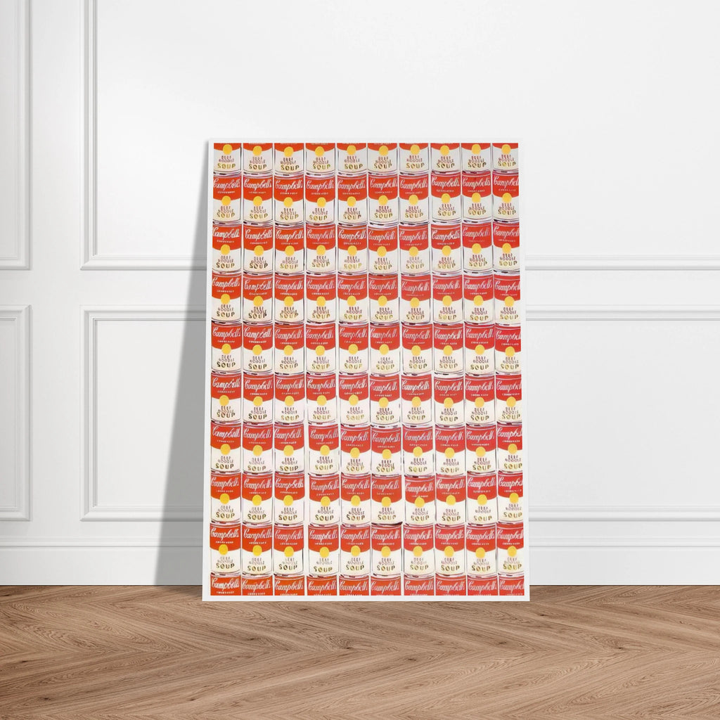 100 Cans Framed Poster | Andy Warhol Framed Prints Wall Art | Andy Warhol Prints