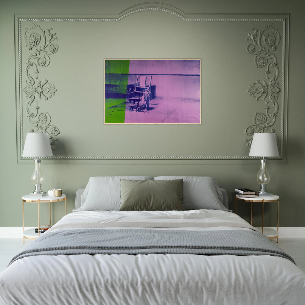 Big electric chair Framed Poster | Andy Warhol Framed Prints Wall Art | Andy Warhol Prints