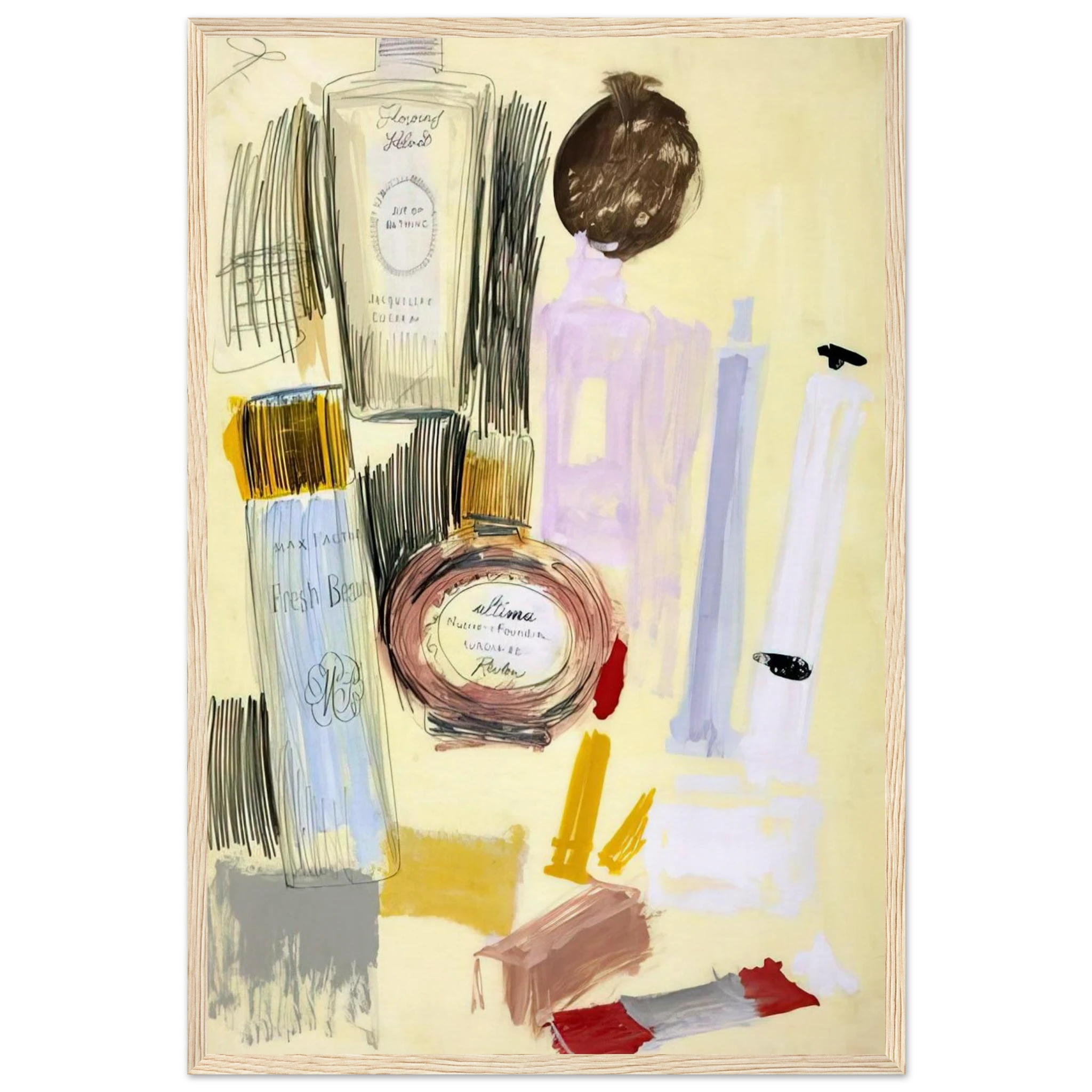 Untitled  Beauty Products  Framed Poster | Andy Warhol Framed Prints Wall Art | Andy Warhol Prints