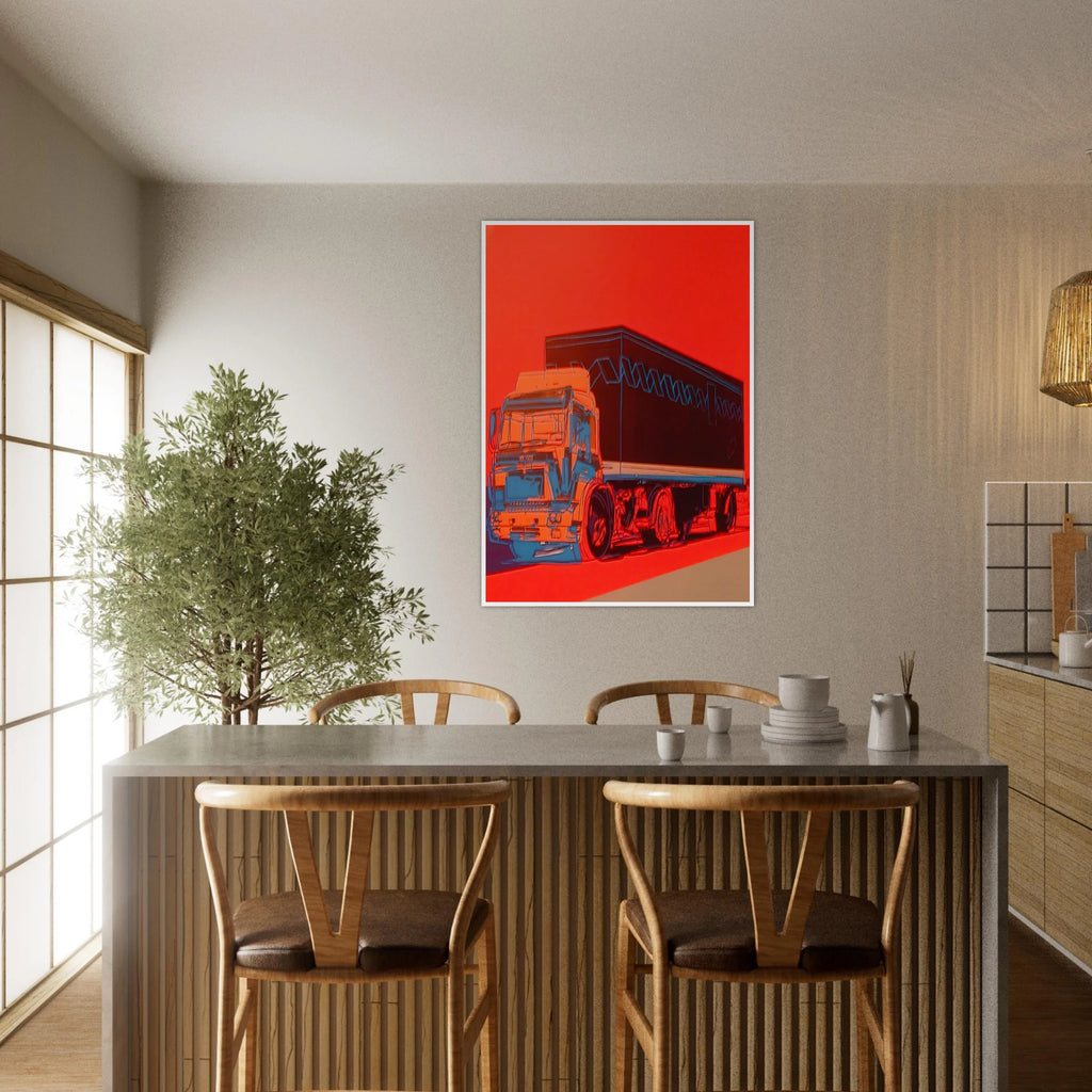 Truck Announcement Framed Poster | Andy Warhol Framed Prints Wall Art | Andy Warhol Prints