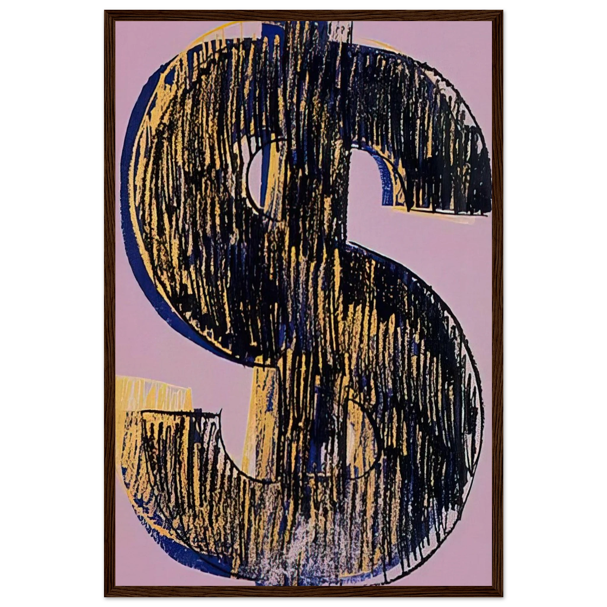 Dollar Sign Framed Poster | Andy Warhol Framed Prints Wall Art | Andy Warhol Prints