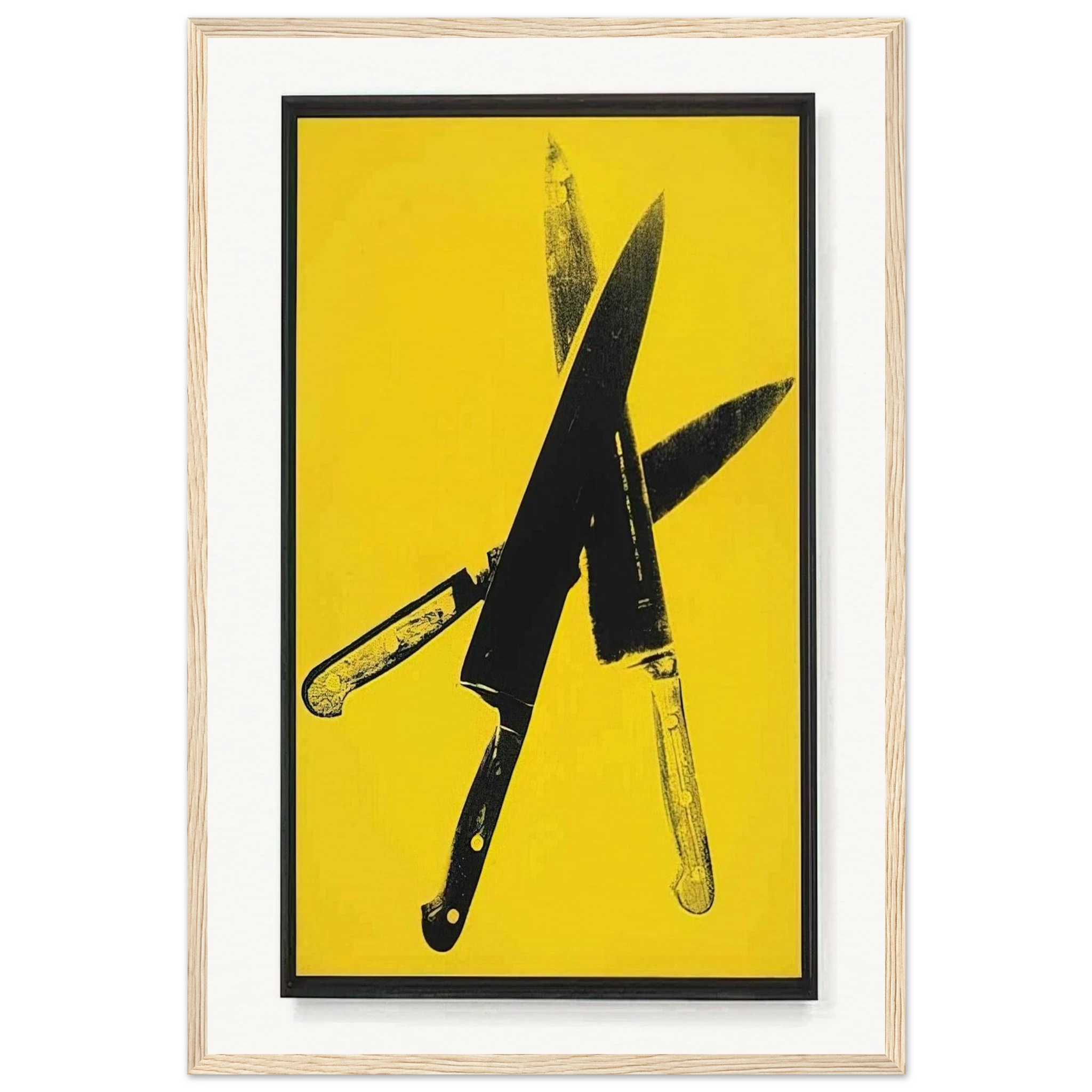 Knives Framed Poster | Andy Warhol Framed Prints Wall Art | Andy Warhol Prints