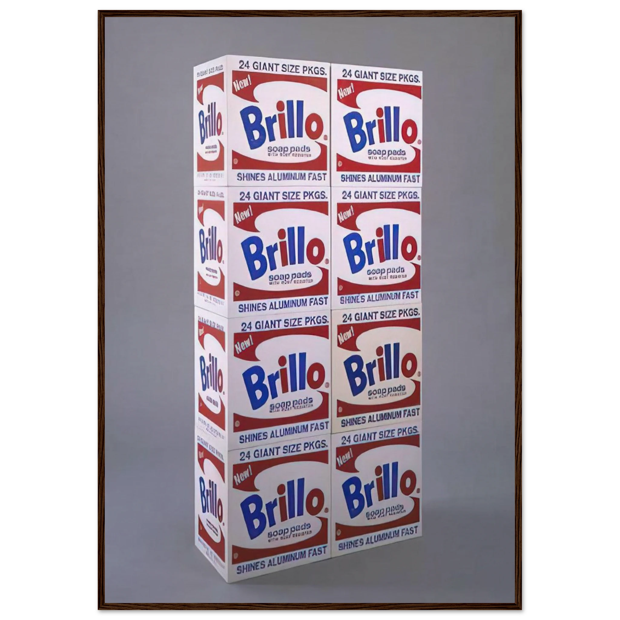 Brillo Soap Pads Boxes Framed Poster | Andy Warhol Framed Prints Wall Art | Andy Warhol Prints