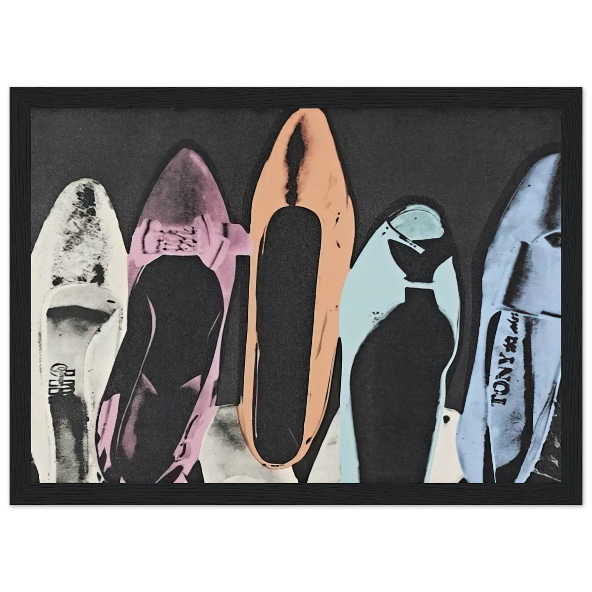 Diamond Dust Shoes Framed Poster | Andy Warhol Framed Prints Wall Art | Andy Warhol Prints