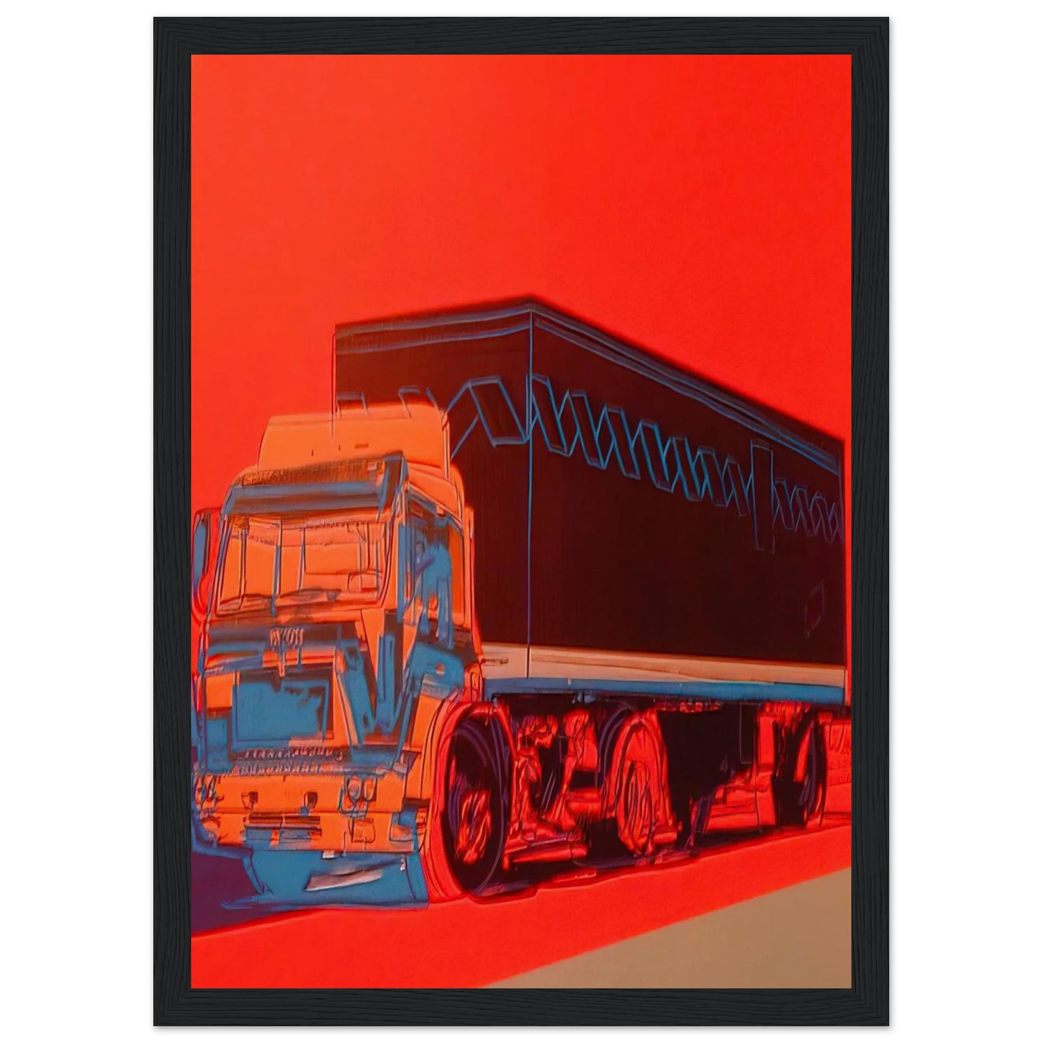 Truck Announcement Framed Poster | Andy Warhol Framed Prints Wall Art | Andy Warhol Prints