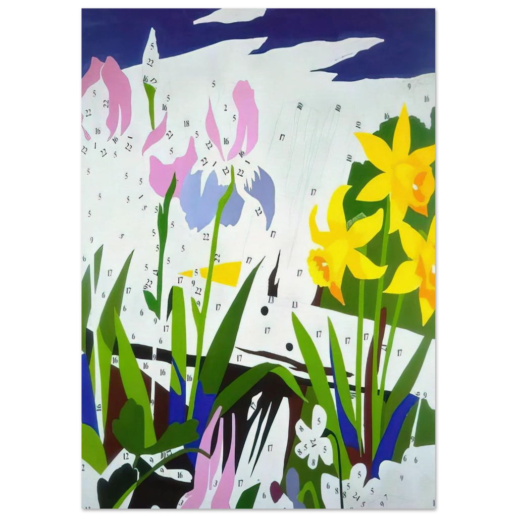 Do It Yourself  Flowers  Poster | Andy Warhol Poster | Andy Warhol Prints