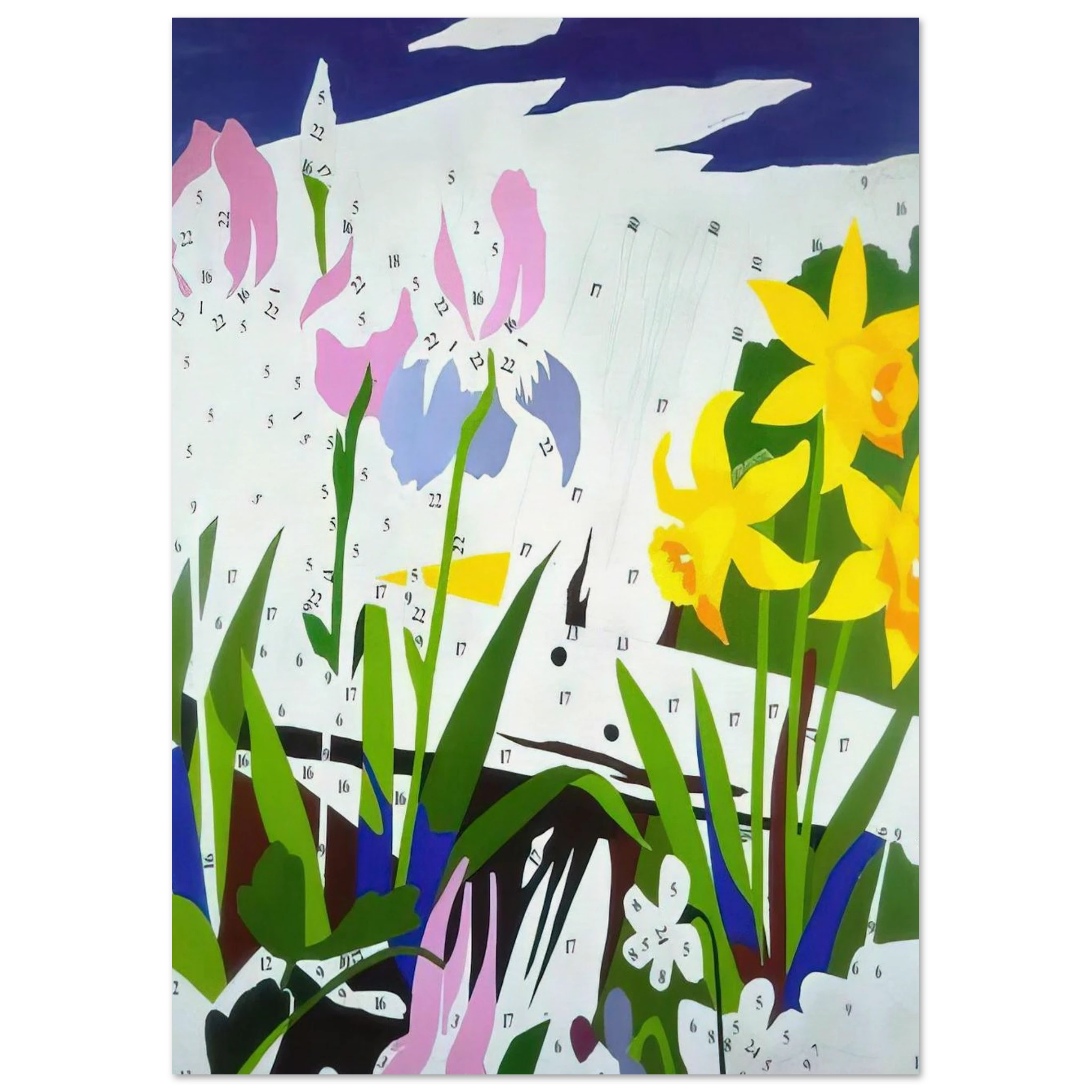 Do It Yourself  Flowers  Poster | Andy Warhol Poster | Andy Warhol Prints