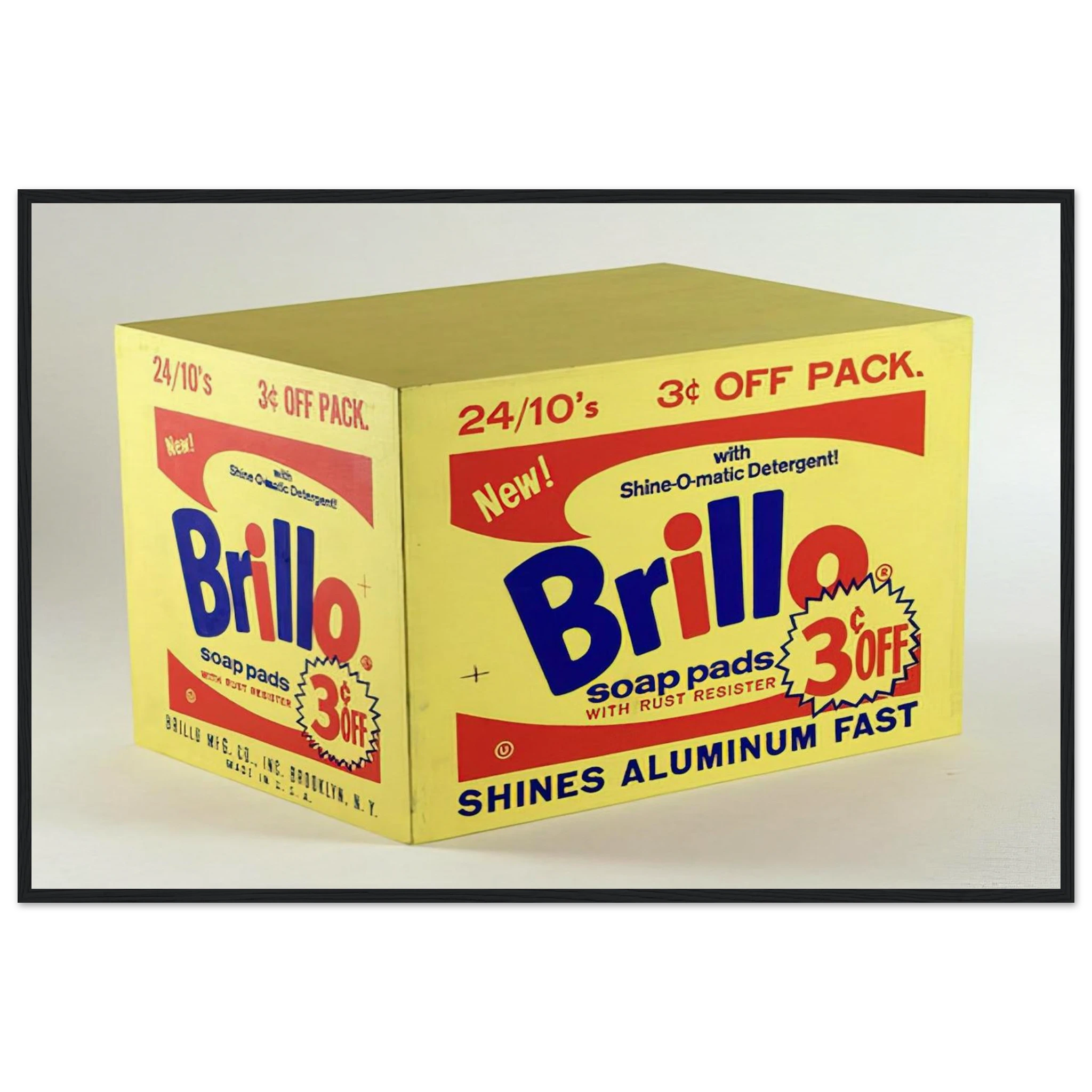 Brillo Box  3c Off  Framed Poster | Andy Warhol Framed Prints Wall Art | Andy Warhol Prints