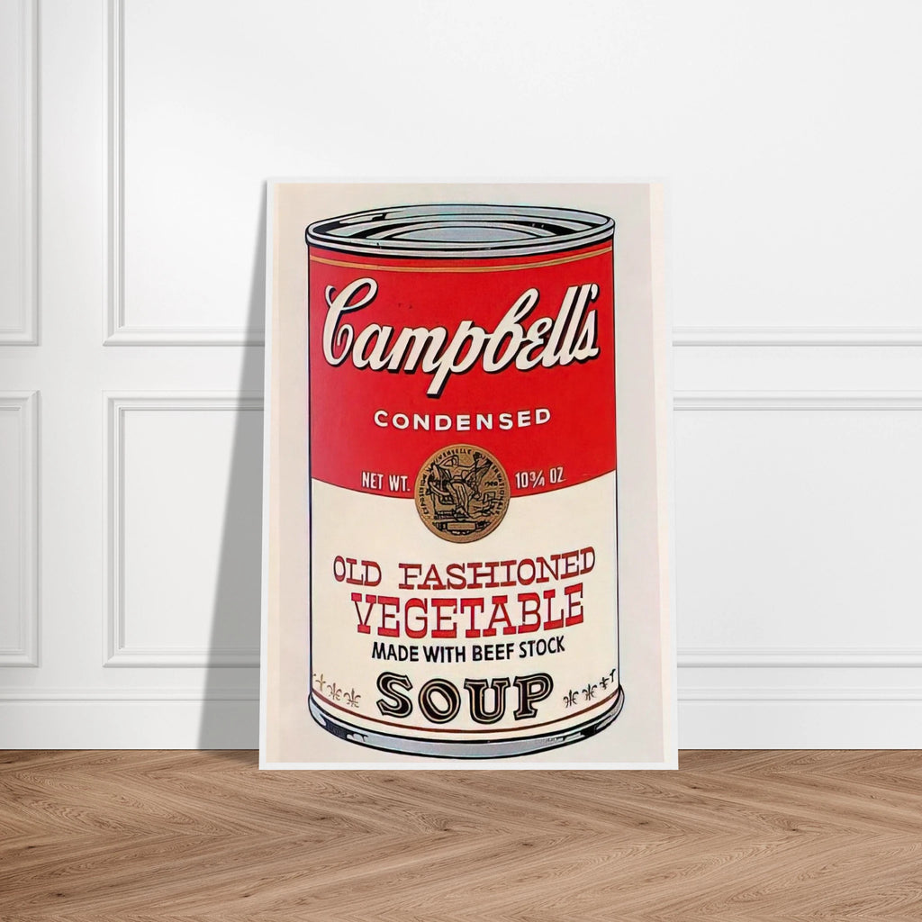 Campbell's Soup Can  Old Fashioned Vegetable  Framed Poster | Andy Warhol Framed Prints Wall Art | Andy Warhol Prints