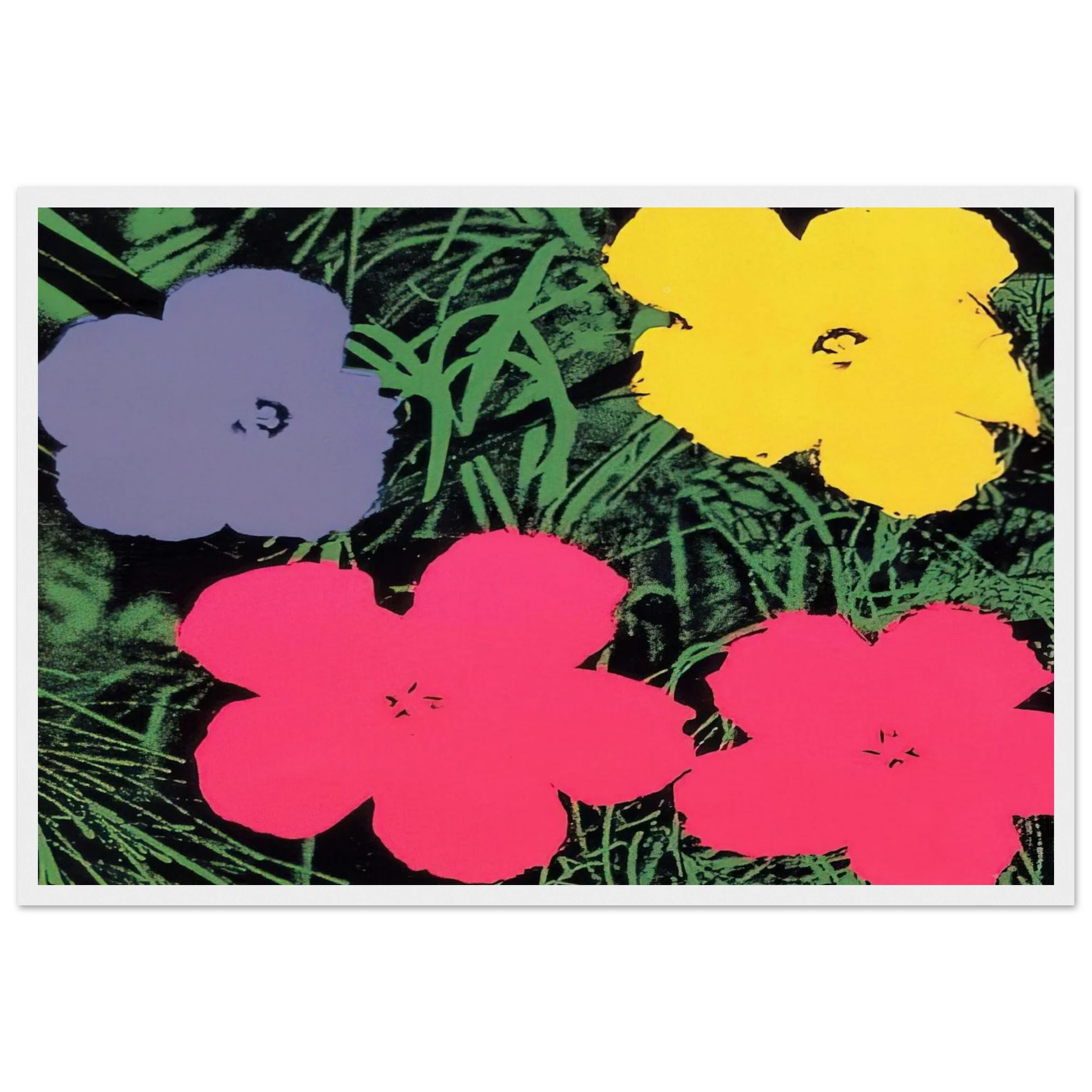 Flowers Framed Poster | Andy Warhol Framed Prints Wall Art | Andy Warhol Prints
