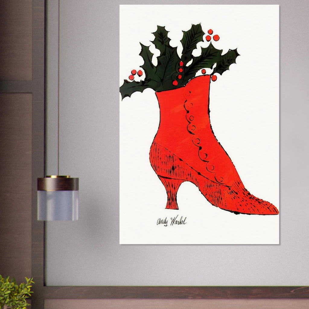 Untitled  red Boot Wit Holly  Poster | Andy Warhol Poster | Andy Warhol Prints