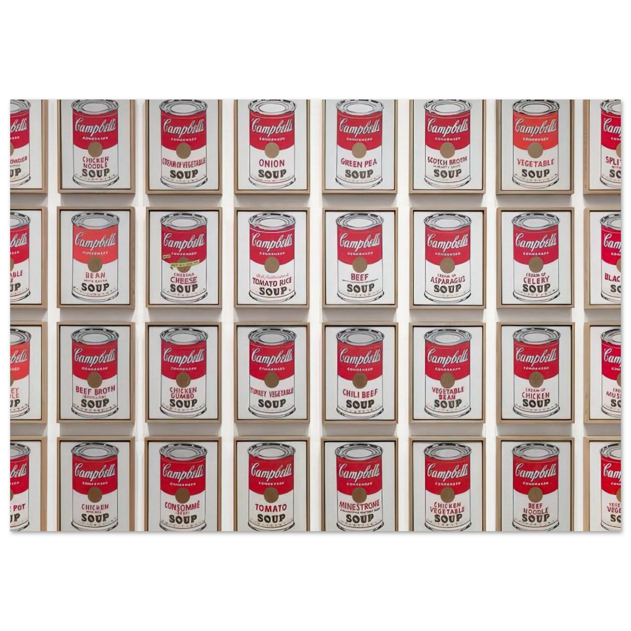 Campbell's Soup Cans Poster | Andy Warhol Poster | Andy Warhol Prints