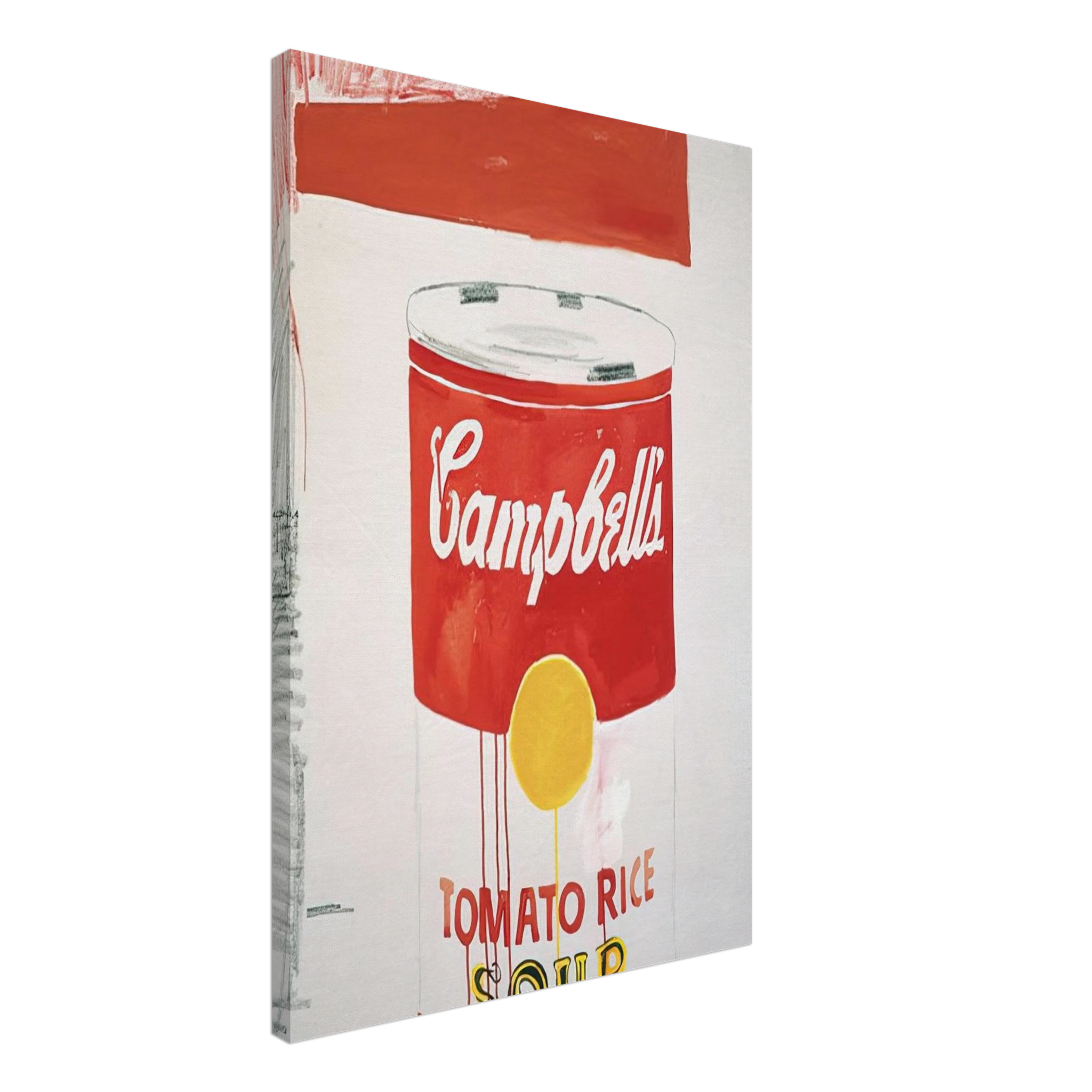 Campbell's Soup Can  Tomato Rice  Canvas | Andy Warhol Canvas | Andy Warhol Prints