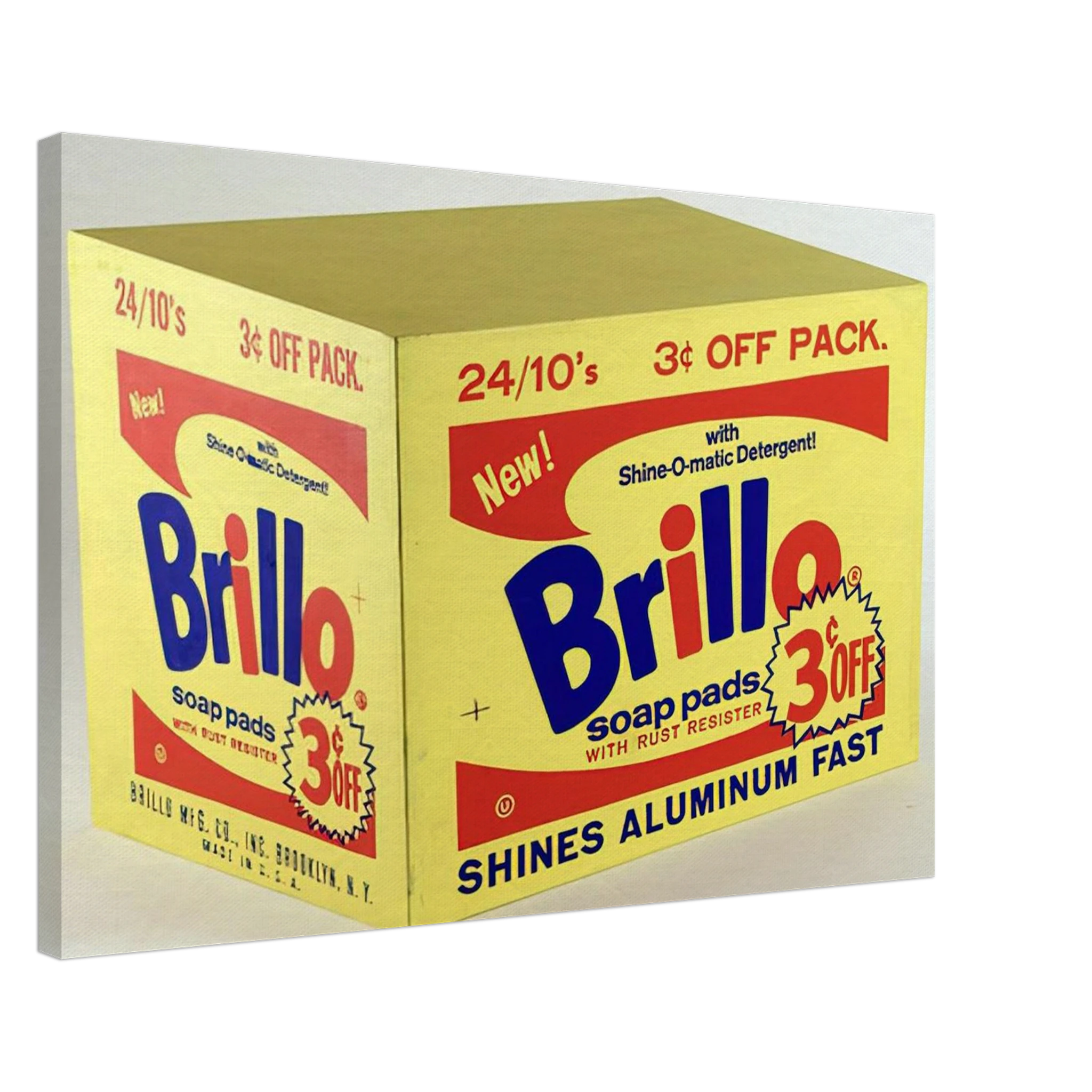 Brillo Box  3c Off  Canvas | Andy Warhol Canvas | Andy Warhol Prints
