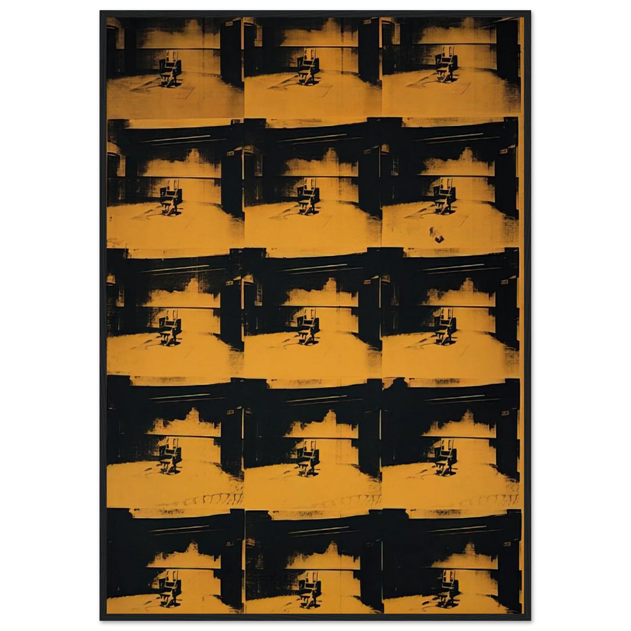 Orange Disaster Framed Poster | Andy Warhol Framed Prints Wall Art | Andy Warhol Prints