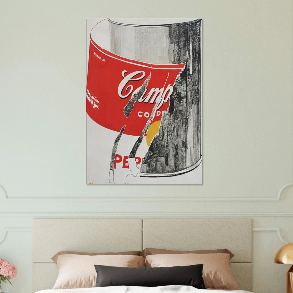 Big Torn Campbell's Soup Can  Pepper Pot  Canvas | Andy Warhol Canvas | Andy Warhol Prints