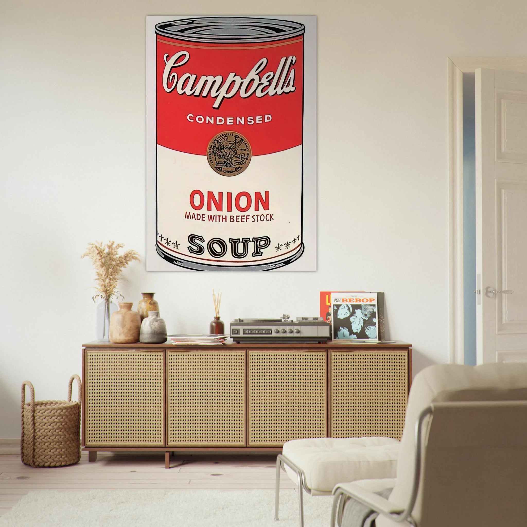 Campbell's Soup Can  onion  Poster | Andy Warhol Poster | Andy Warhol Prints