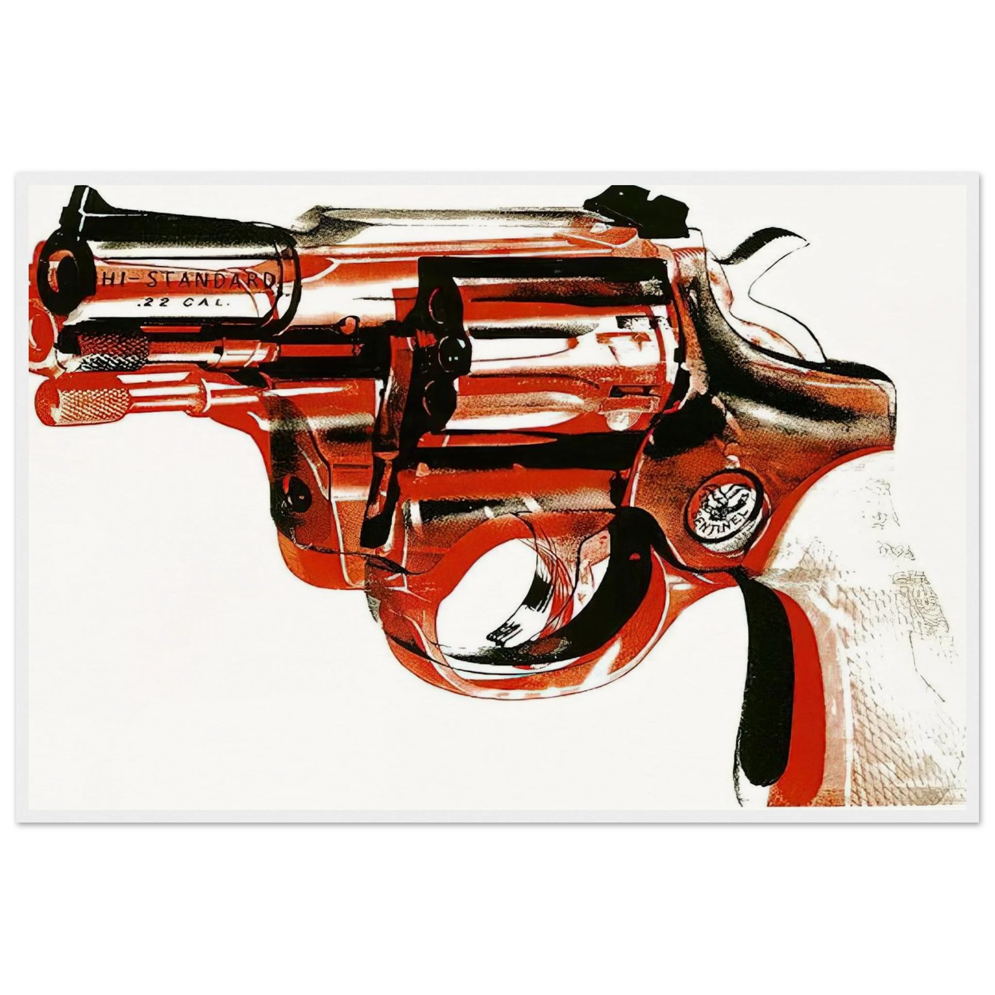 Gun Framed Poster | Andy Warhol Framed Prints Wall Art | Andy Warhol Prints