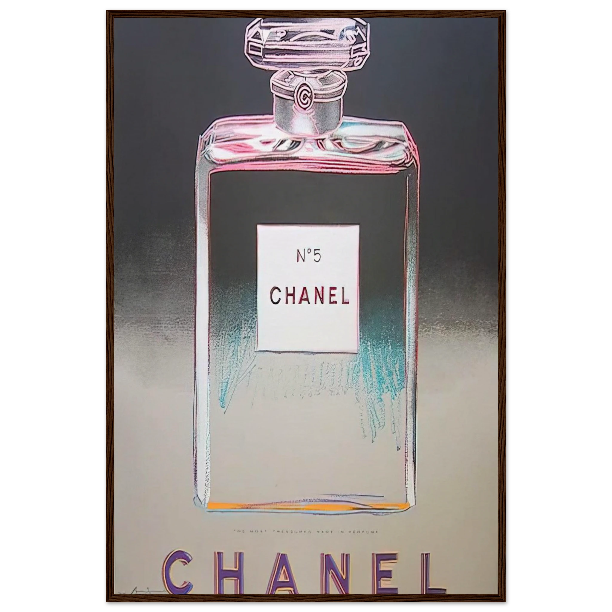 Chanel No. 5 Framed Poster | Andy Warhol Framed Prints Wall Art | Andy Warhol Prints