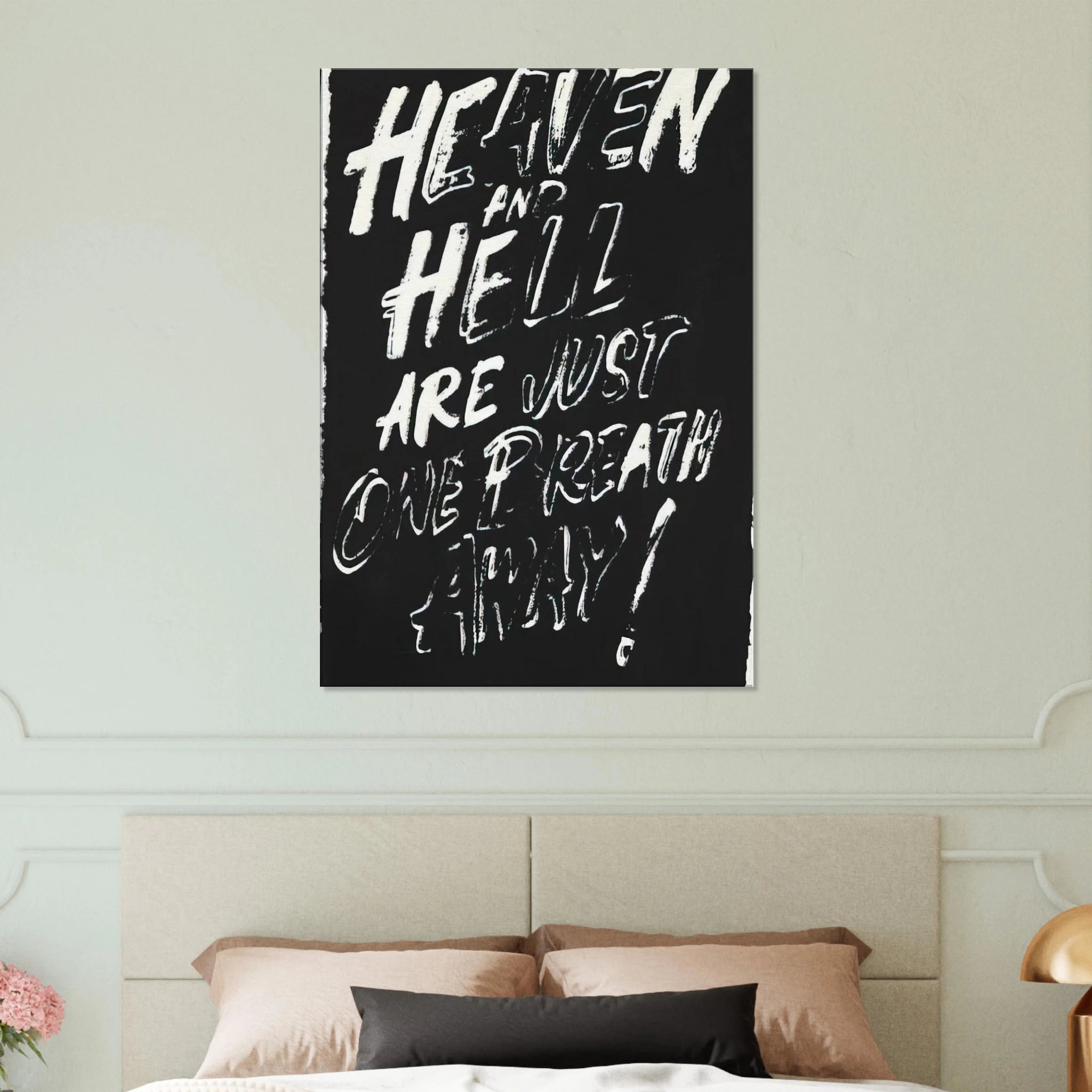 Heaven and Hell Are Just One Breath Away! Canvas | Andy Warhol Canvas | Andy Warhol Prints