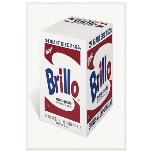 Brillo Soap Pads Framed Poster | Andy Warhol Framed Prints Wall Art | Andy Warhol Prints