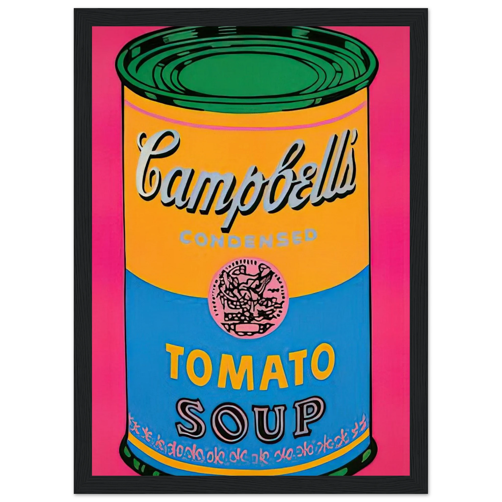 Campbell's Soup Can  Framed Poster | Andy Warhol Framed Prints Wall Art | Andy Warhol Prints
