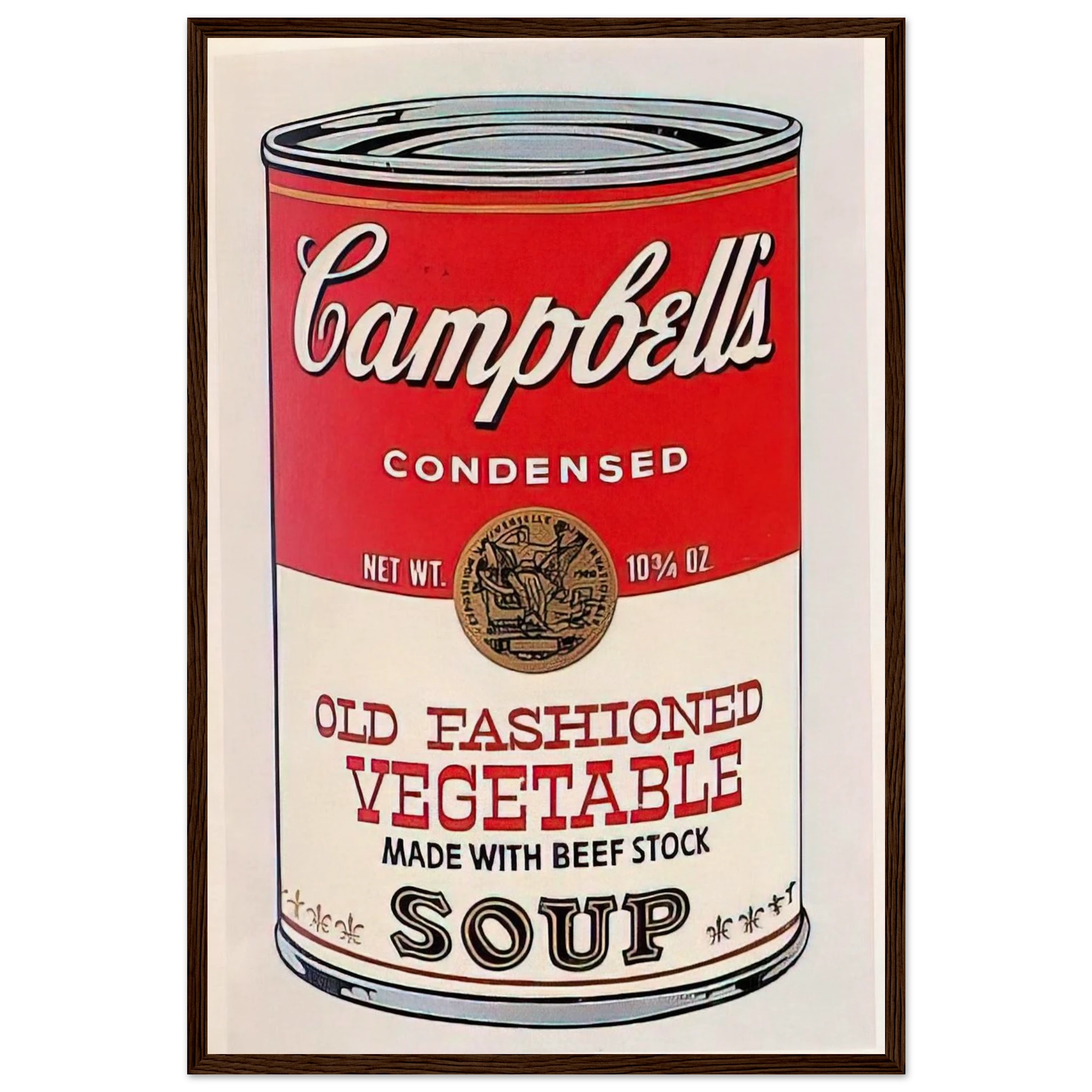 Campbell's Soup Can  Old Fashioned Vegetable  Framed Poster | Andy Warhol Framed Prints Wall Art | Andy Warhol Prints