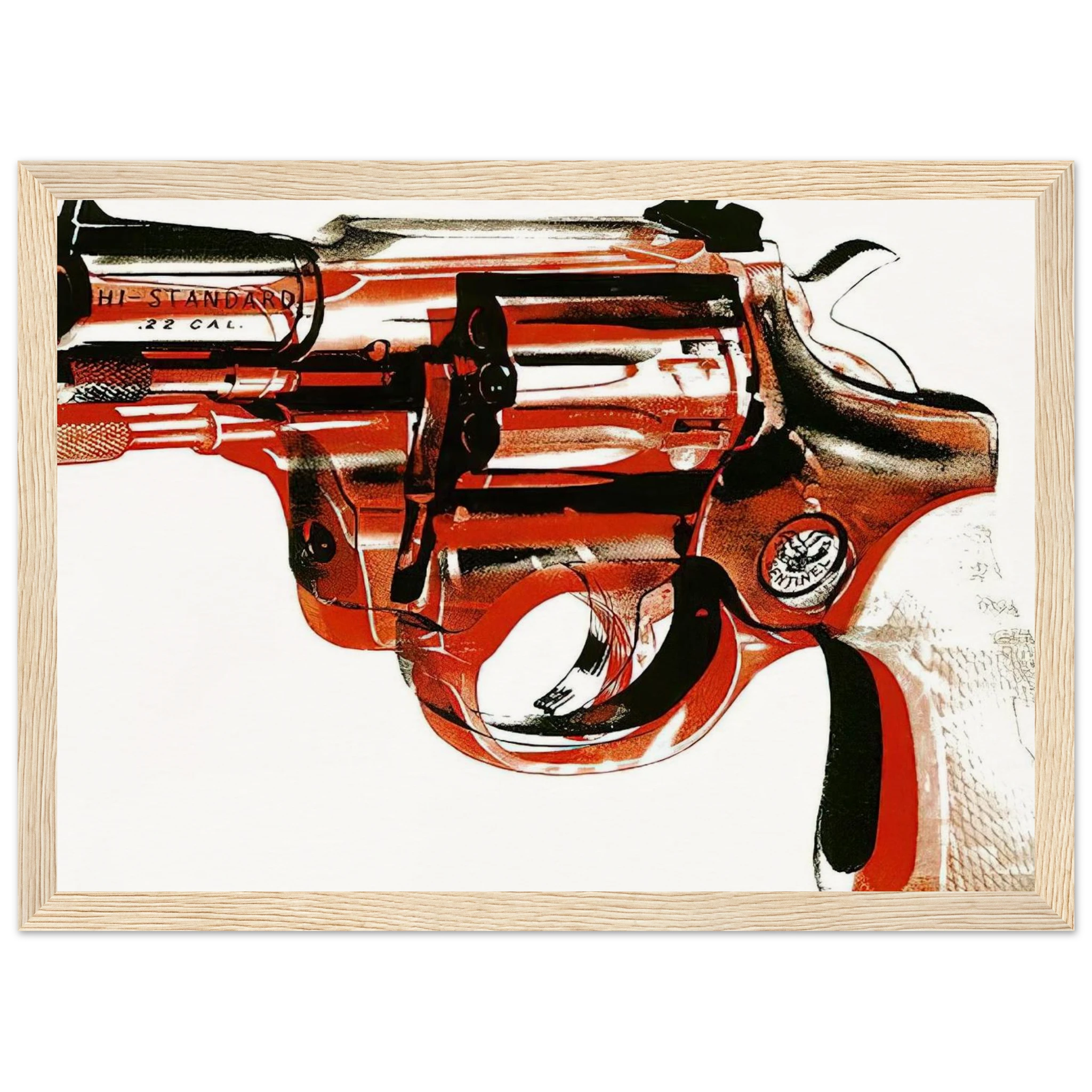 Gun Framed Poster | Andy Warhol Framed Prints Wall Art | Andy Warhol Prints