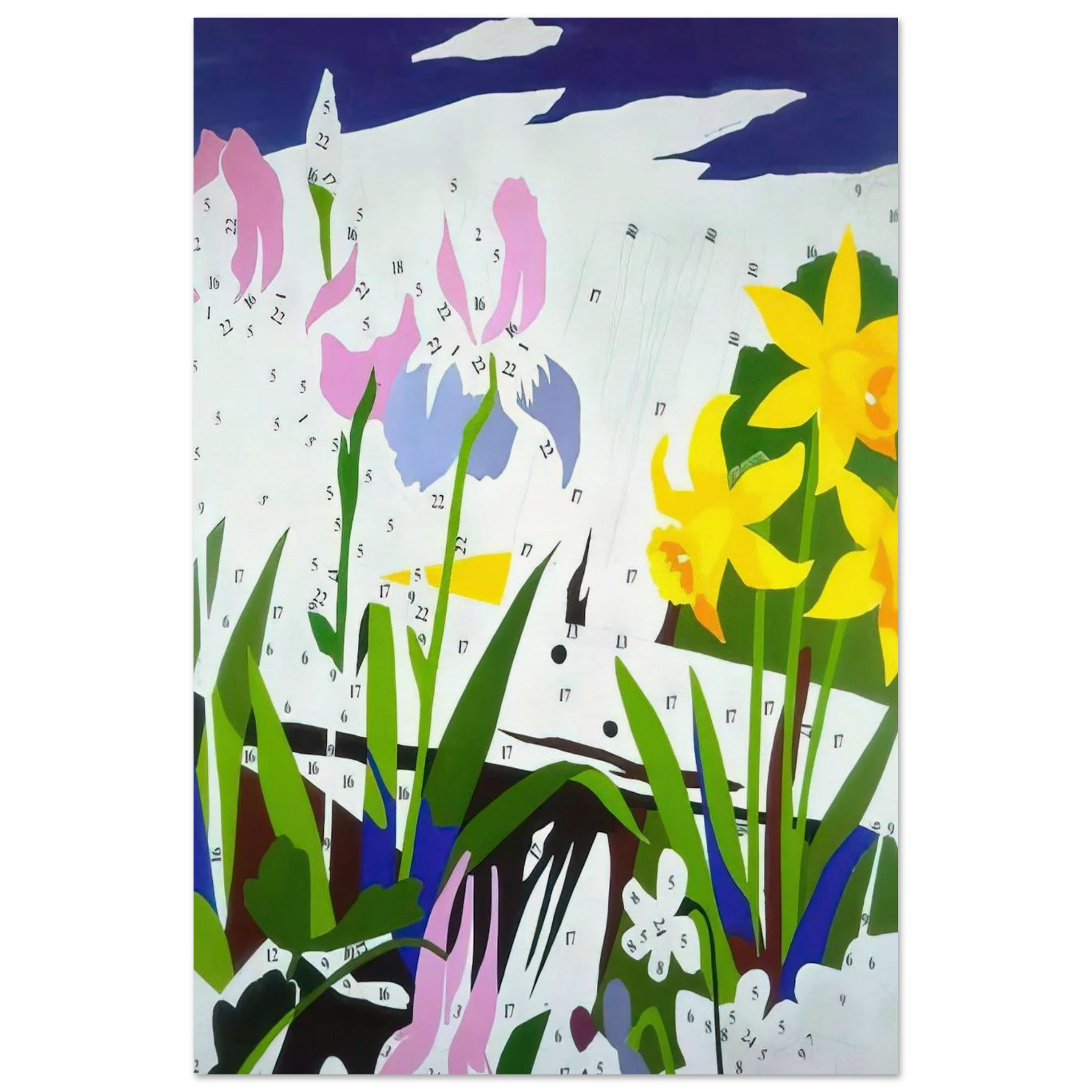 Do It Yourself  Flowers  Poster | Andy Warhol Poster | Andy Warhol Prints