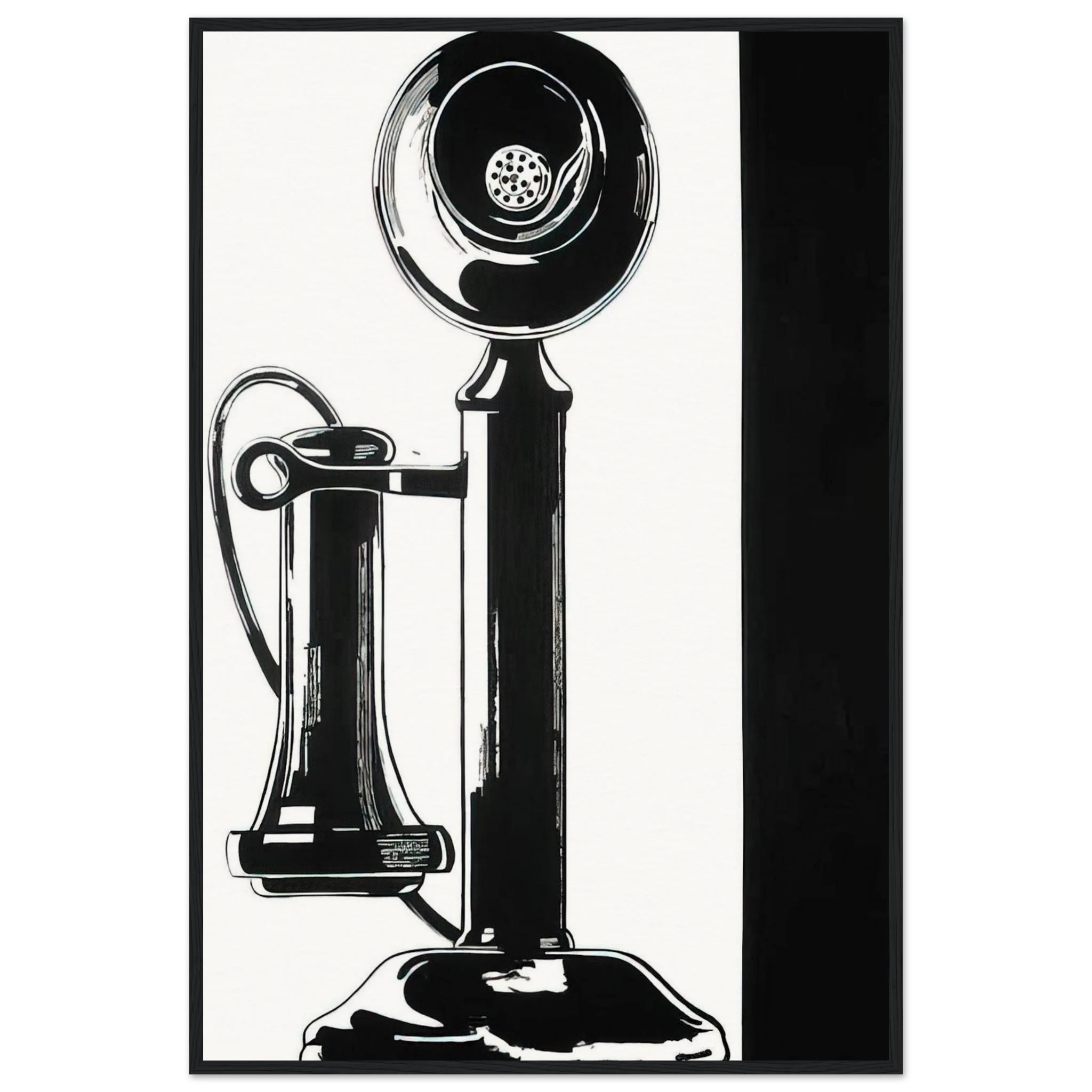 Telephone Framed Poster | Andy Warhol Framed Prints Wall Art | Andy Warhol Prints