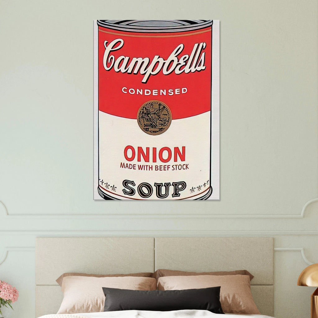 Campbell's Soup Can  onion  Canvas | Andy Warhol Canvas | Andy Warhol Prints