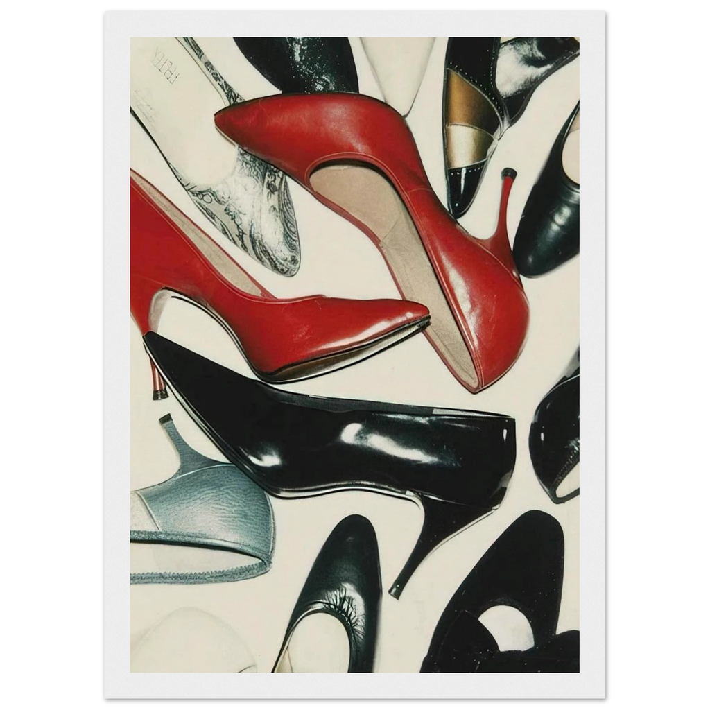 Shoes Framed Poster | Andy Warhol Framed Prints Wall Art | Andy Warhol Prints