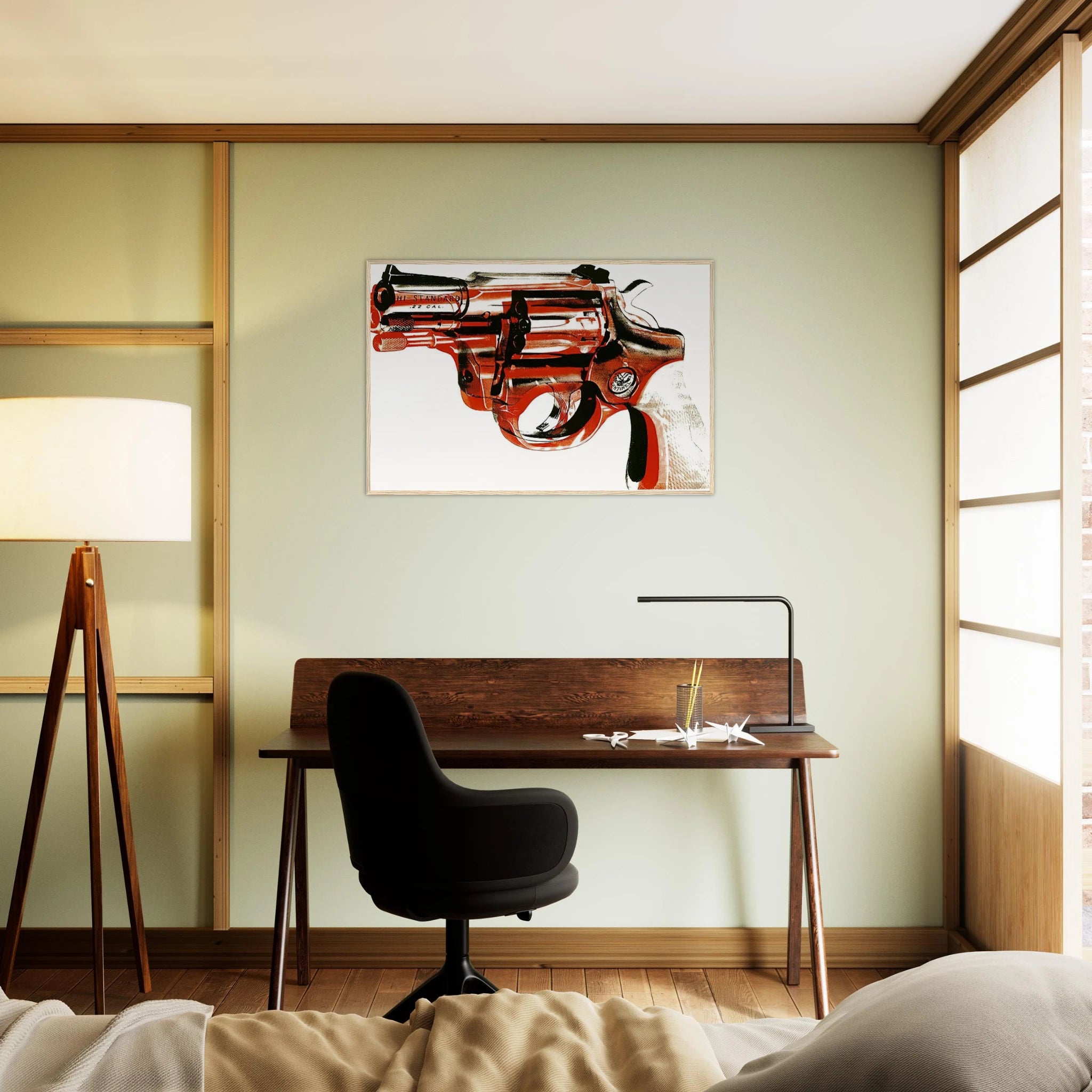 Gun Framed Poster | Andy Warhol Framed Prints Wall Art | Andy Warhol Prints