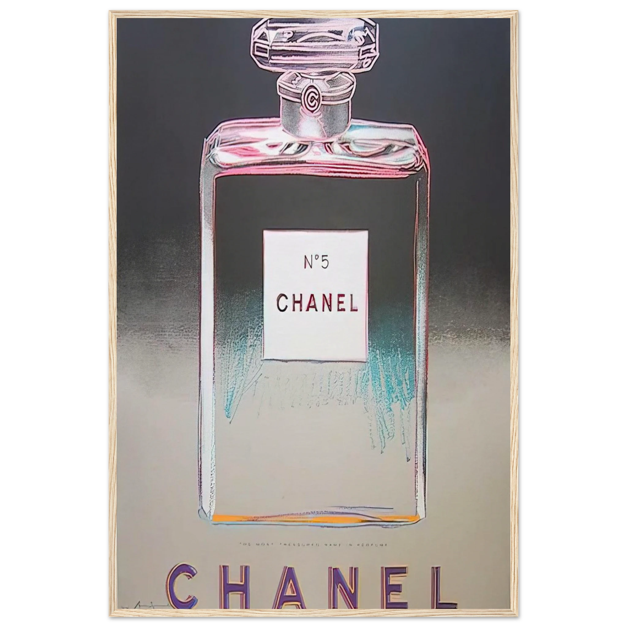 Chanel No. 5 Framed Poster | Andy Warhol Framed Prints Wall Art | Andy Warhol Prints