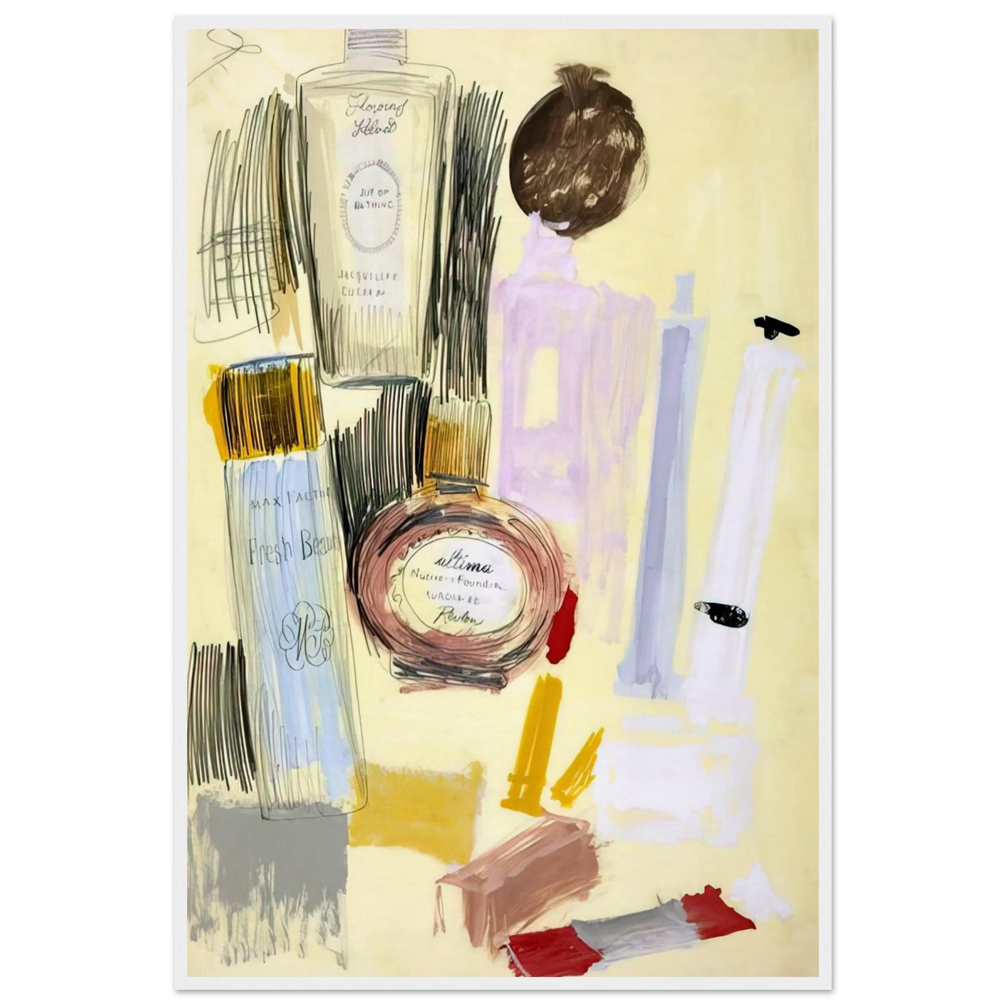 Untitled  Beauty Products  Framed Poster | Andy Warhol Framed Prints Wall Art | Andy Warhol Prints