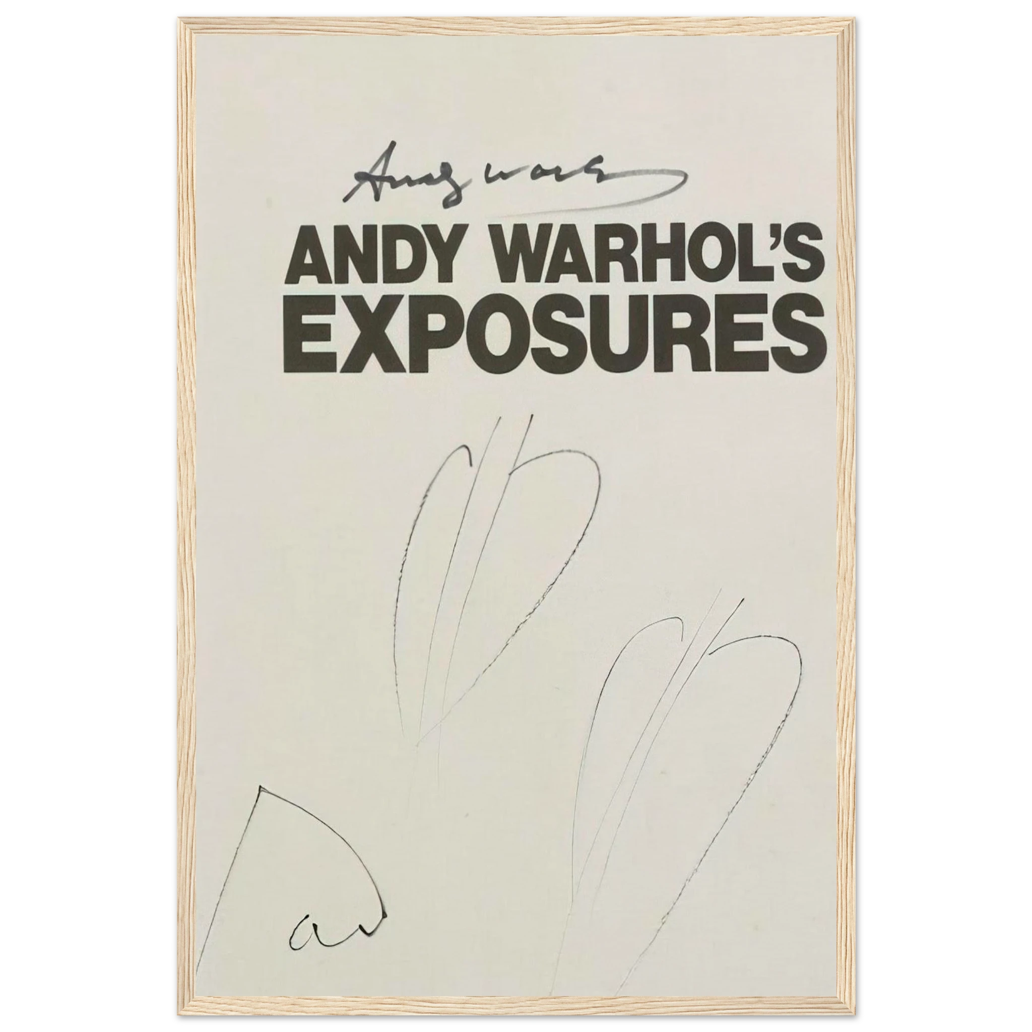 Butterfly Hearths  Andy Warhol's Exposures  Framed Poster | Andy Warhol Framed Prints Wall Art | Andy Warhol Prints