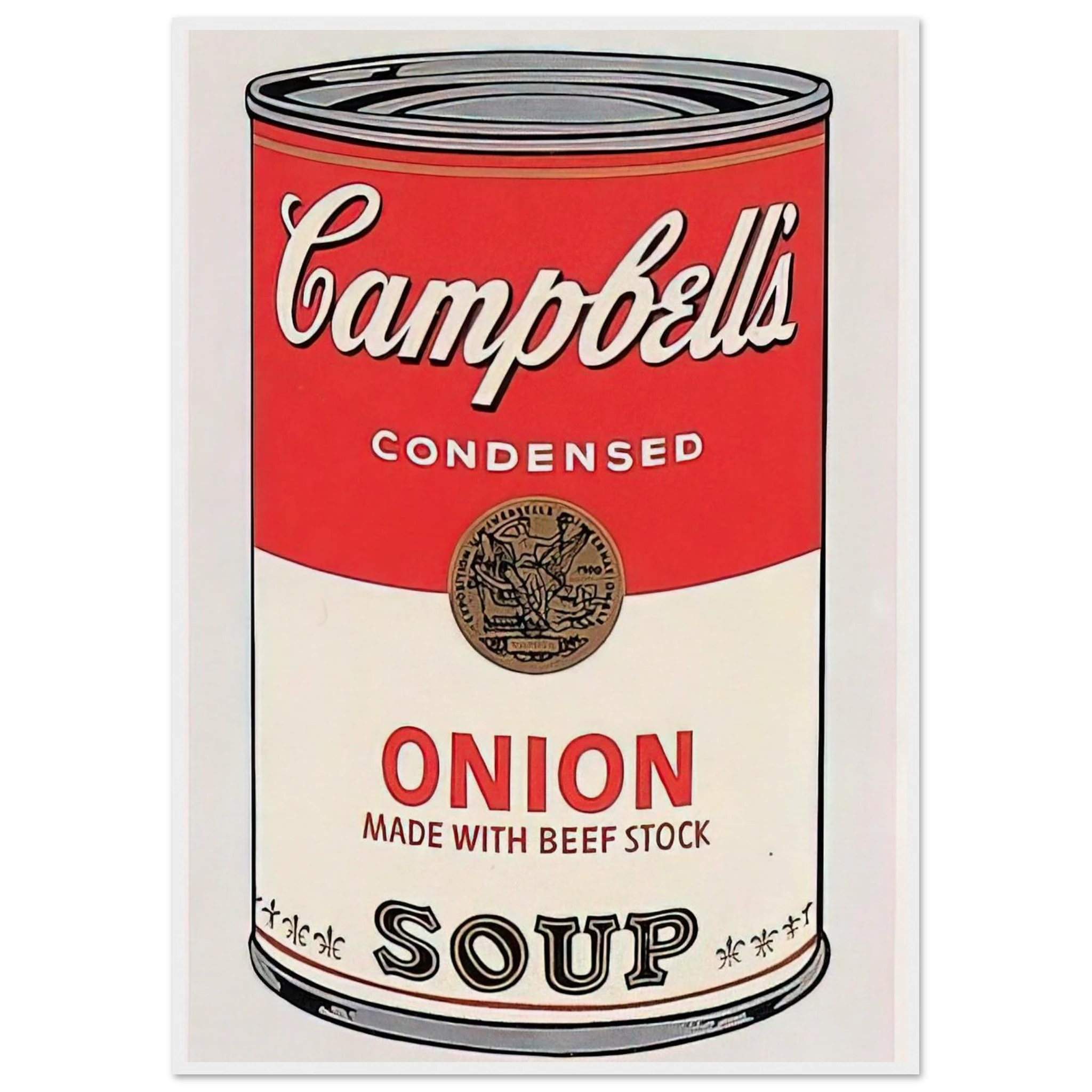 Campbell's Soup Can  onion  Framed Poster | Andy Warhol Framed Prints Wall Art | Andy Warhol Prints