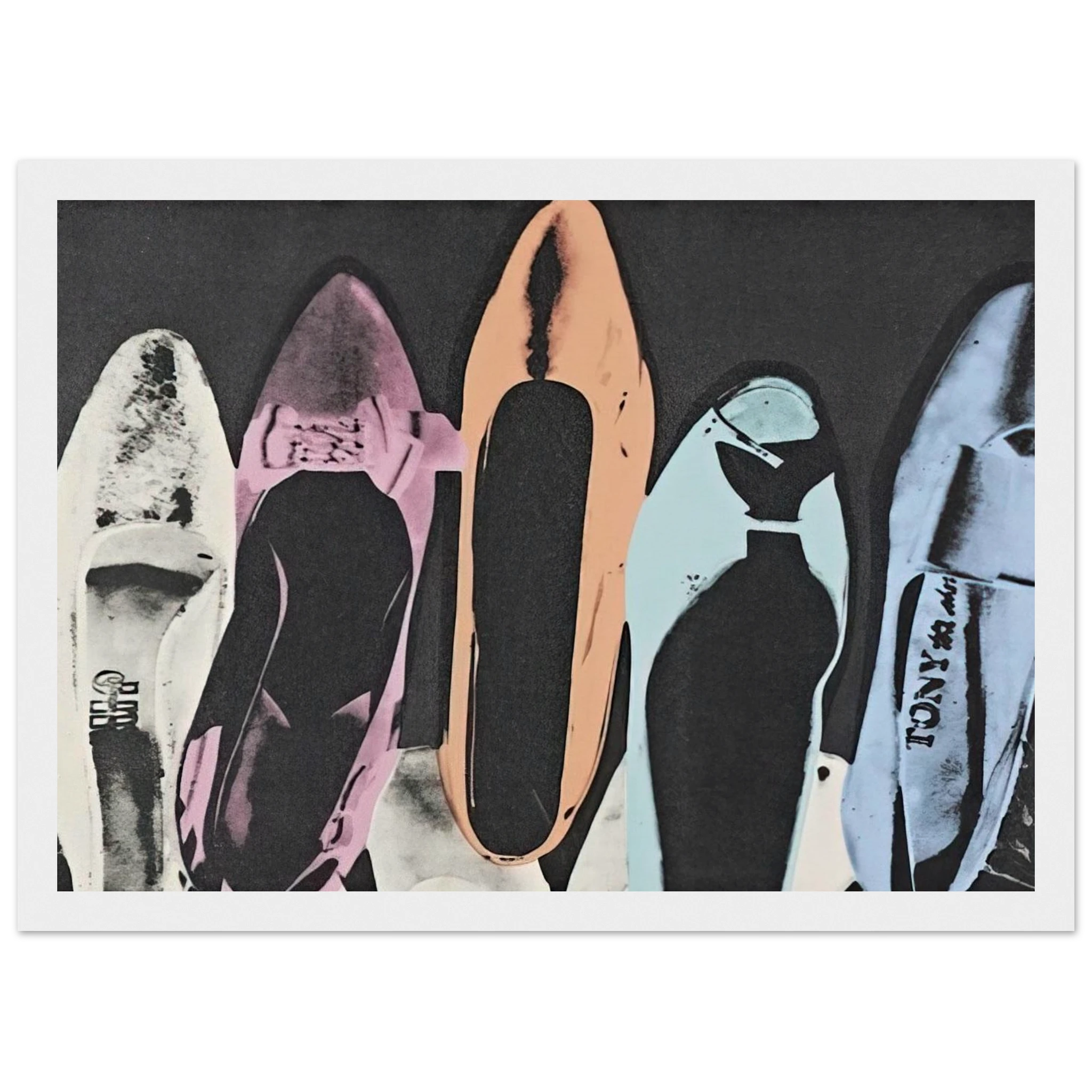 Diamond Dust Shoes Framed Poster | Andy Warhol Framed Prints Wall Art | Andy Warhol Prints
