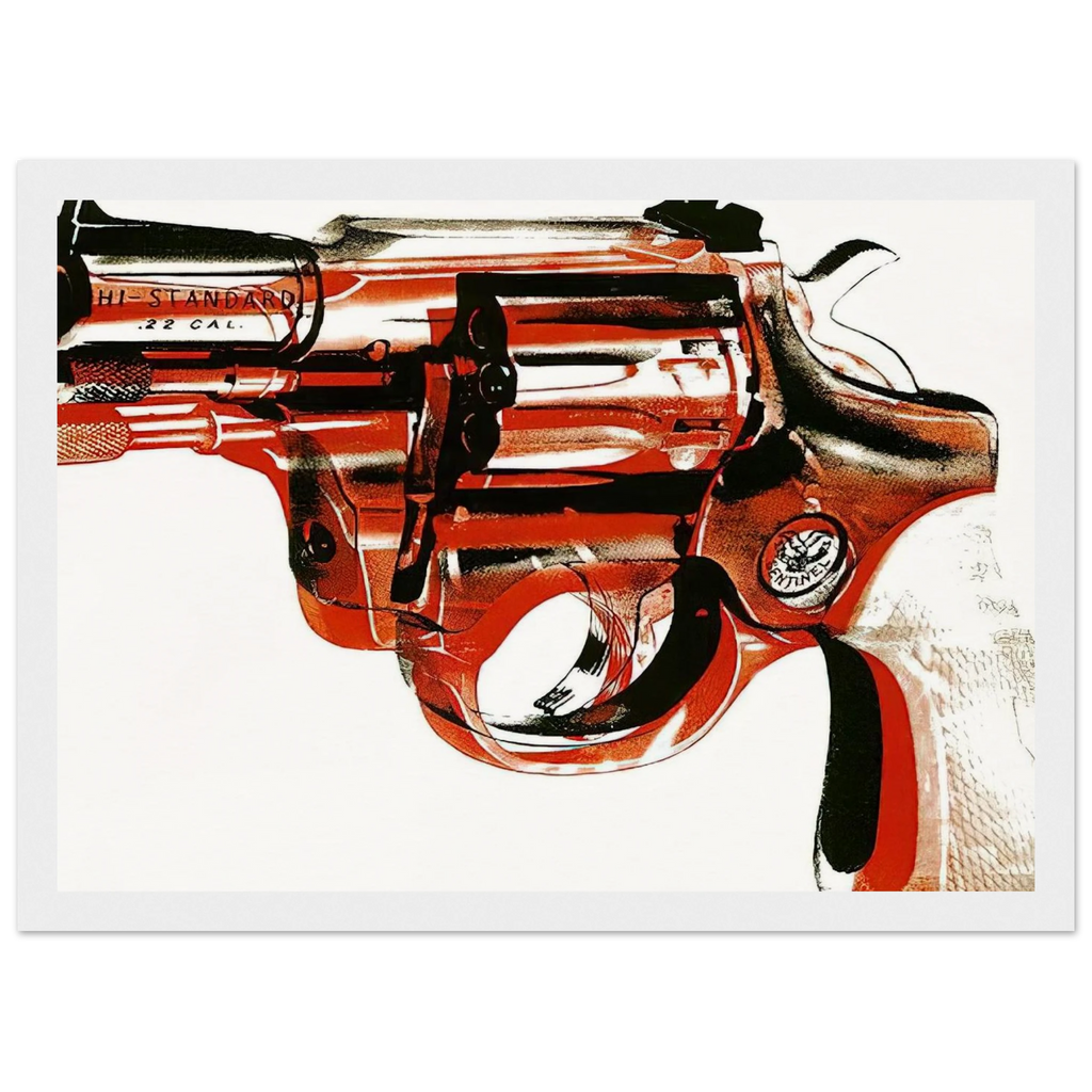 Gun Framed Poster | Andy Warhol Framed Prints Wall Art | Andy Warhol Prints