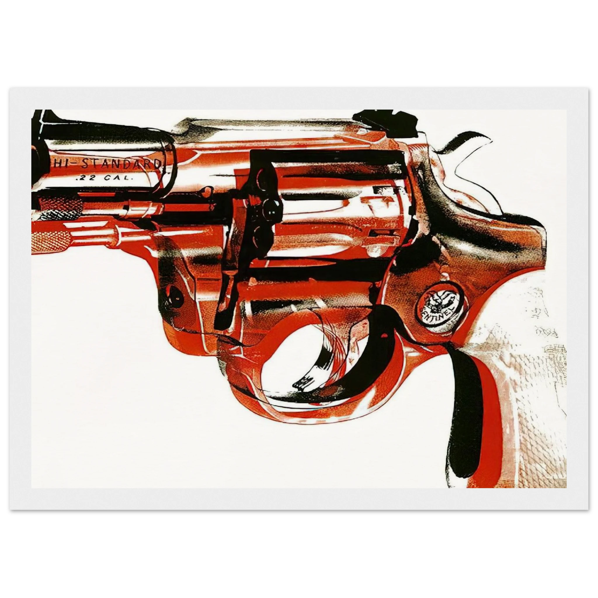 Gun Framed Poster | Andy Warhol Framed Prints Wall Art | Andy Warhol Prints